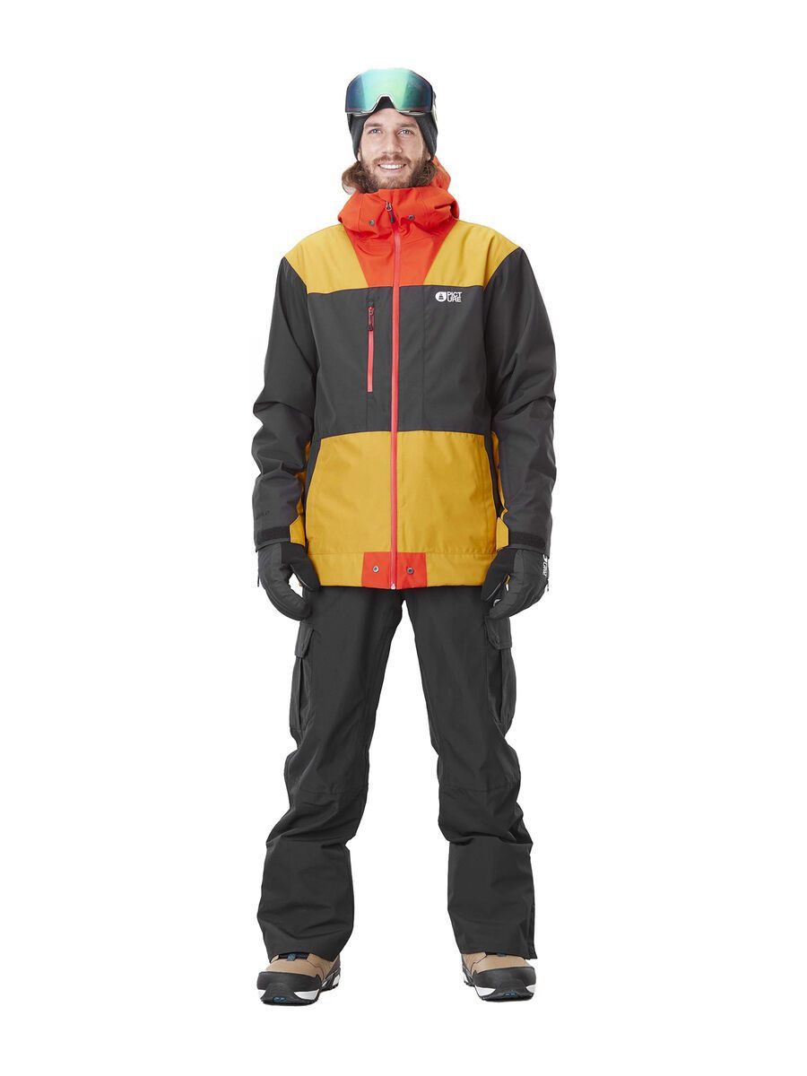 Picture Lodjer Jacket, black/golden yellow - Bild 3