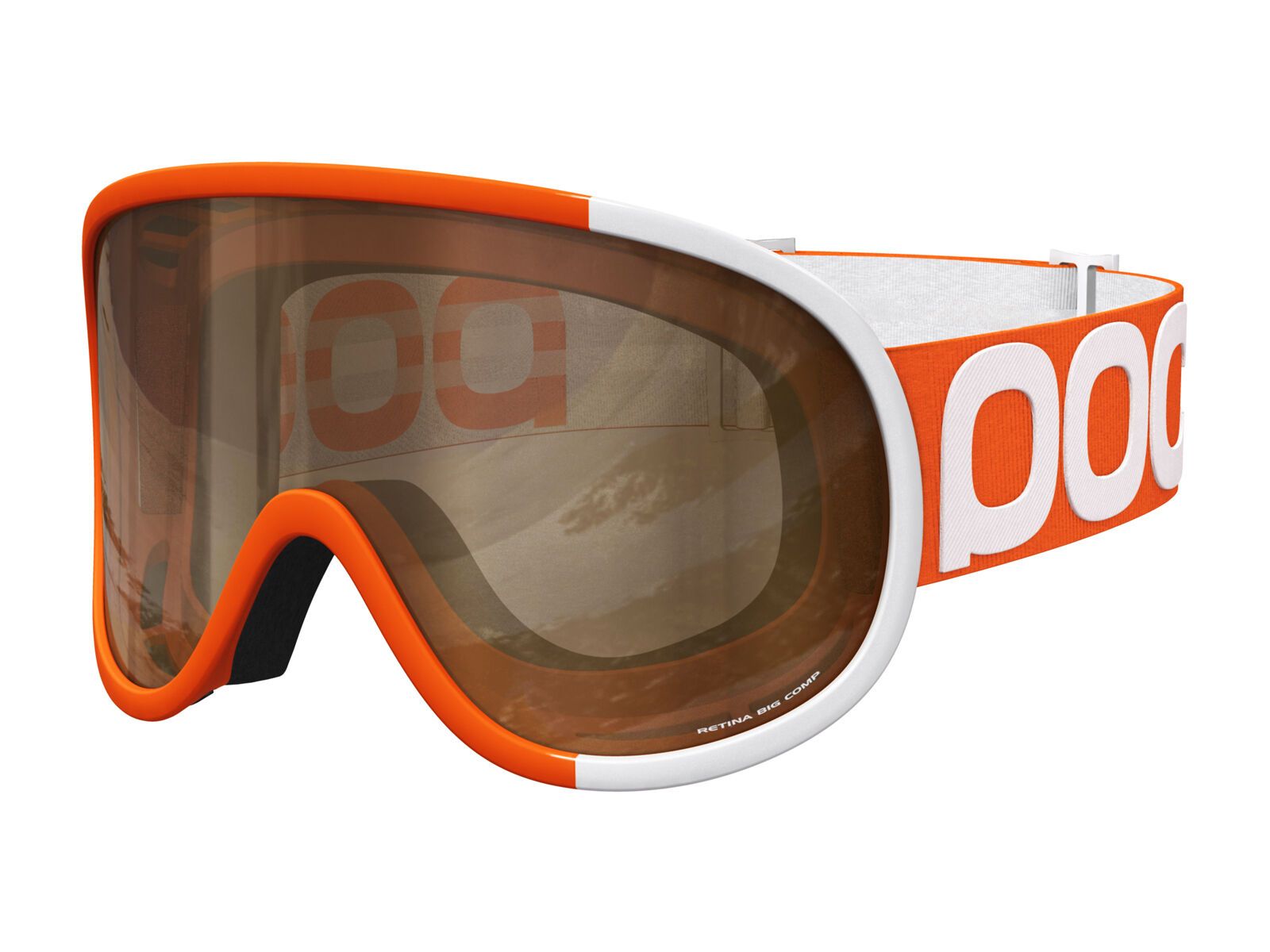 POC Retina Big Comp inkl. Wechselscheibe, zink orange/Lens: brown, clear - Bild 1