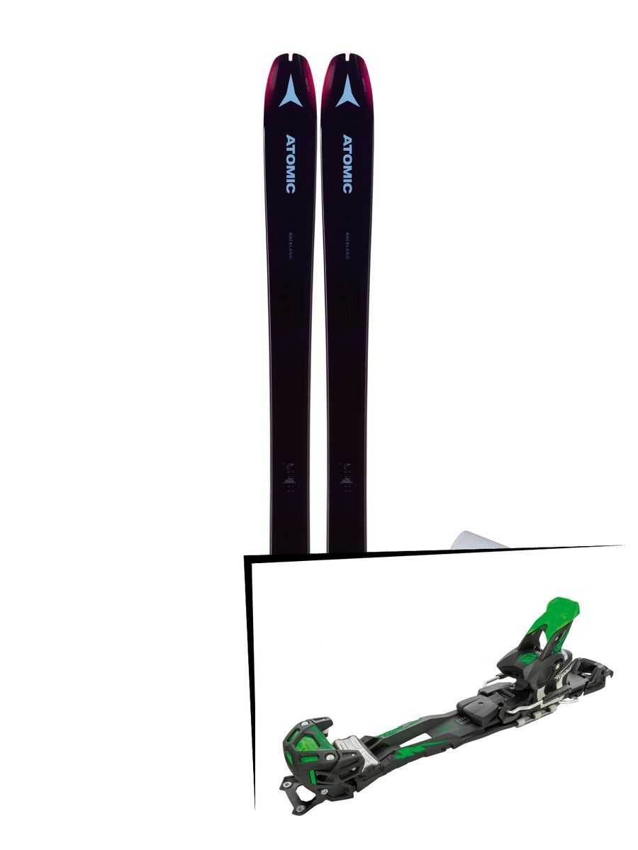 Set: Atomic Backland 85 W + Hybrid Skin 85 2019 + Tyrolia Adrenalin 16 solid black flash green - Bild 1