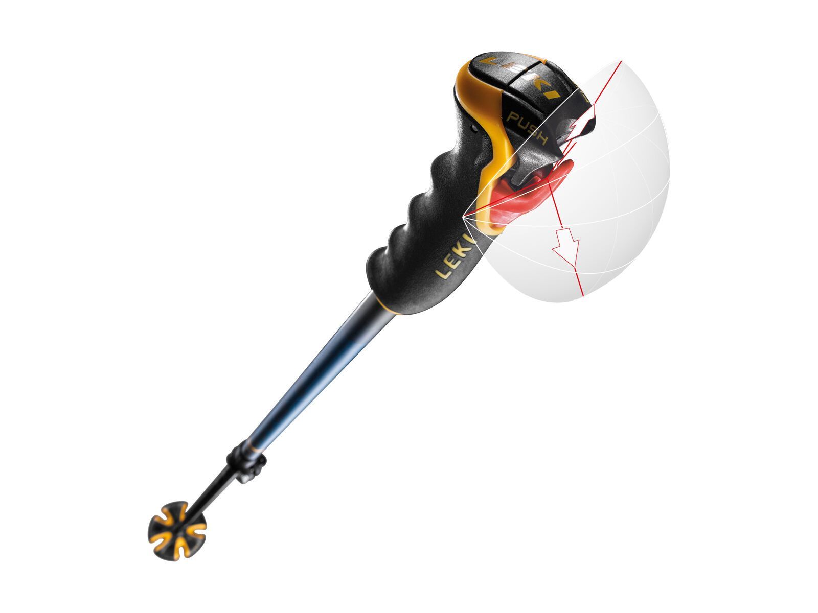 Leki Spitfire Vario 3D, denimblue-aegeanblue-mustardyellow - Bild 6