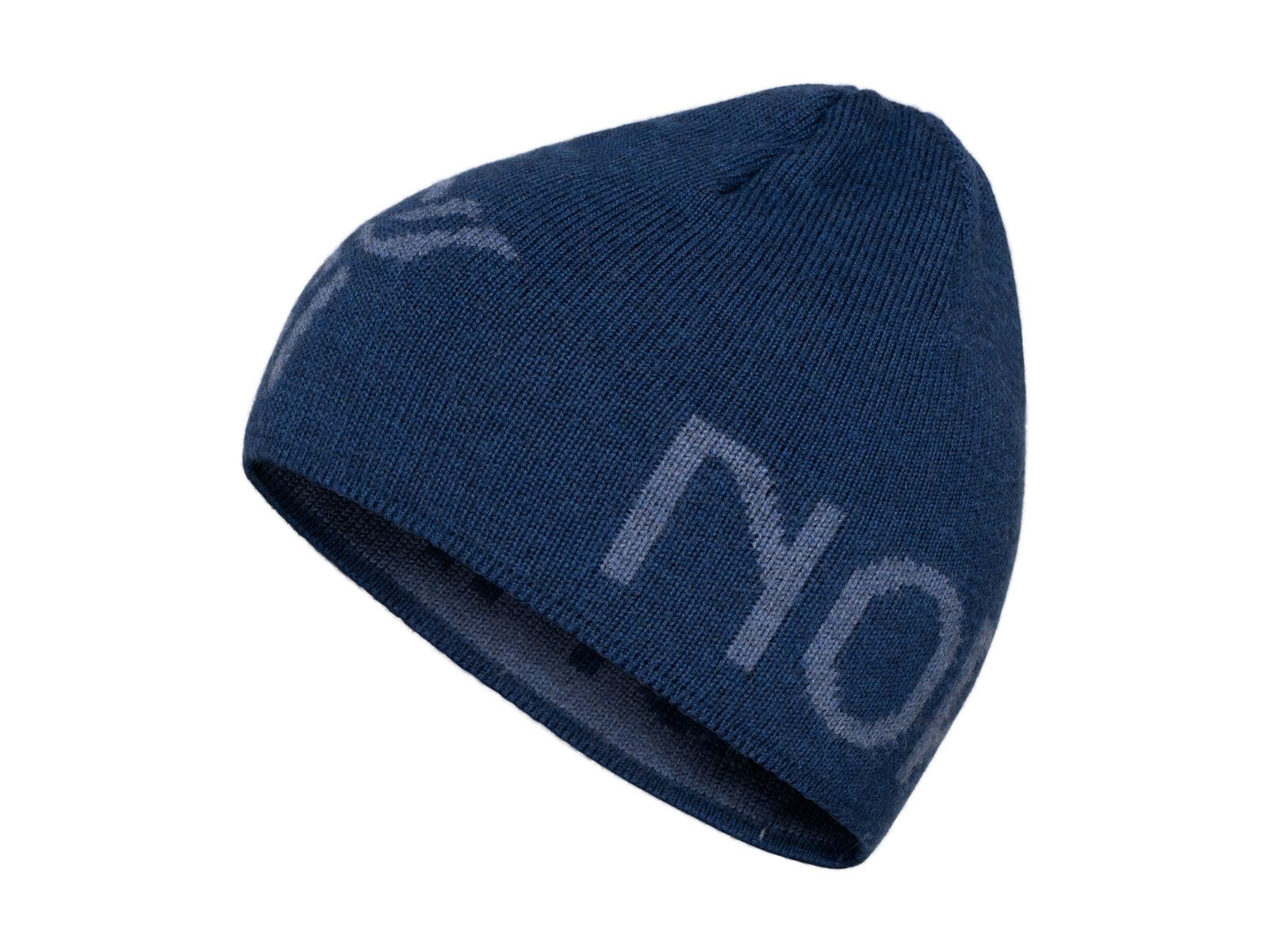 Norrona /29 merinoUll logo Beanie, indigo night melange - Bild 1
