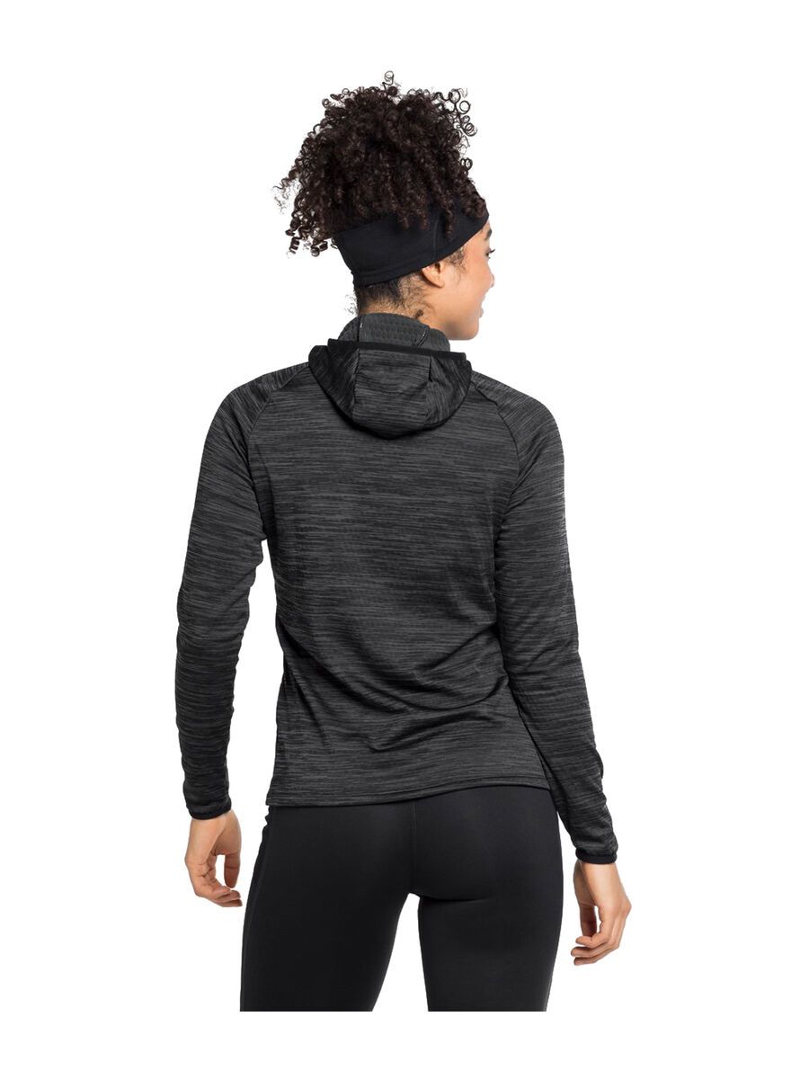 Odlo Millennium Element Midlayer Hoody Women's, black melange - Bild 6