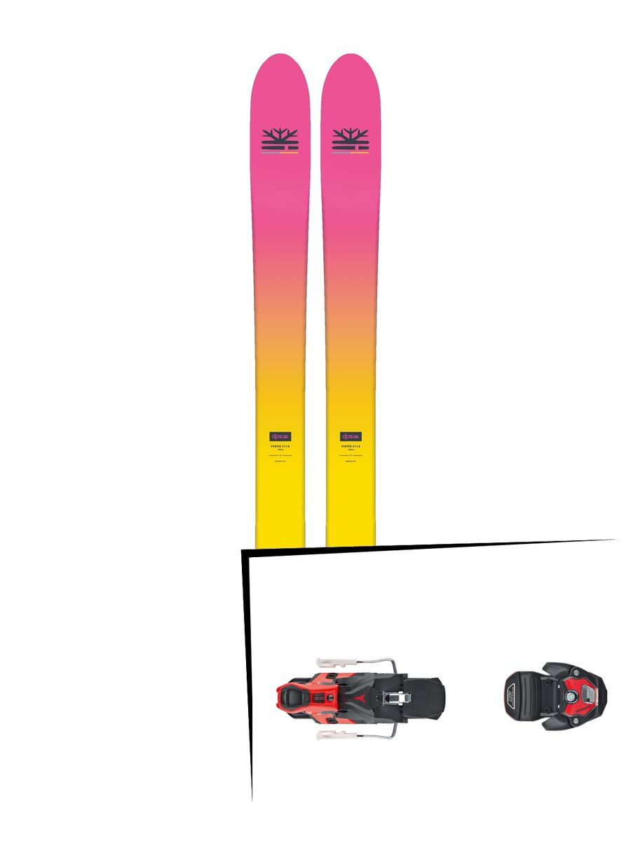 Set: DPS Skis Yvette 112 RP2 Foundation 2018 + Atomic Warden MNC 13 black/red - Bild 1