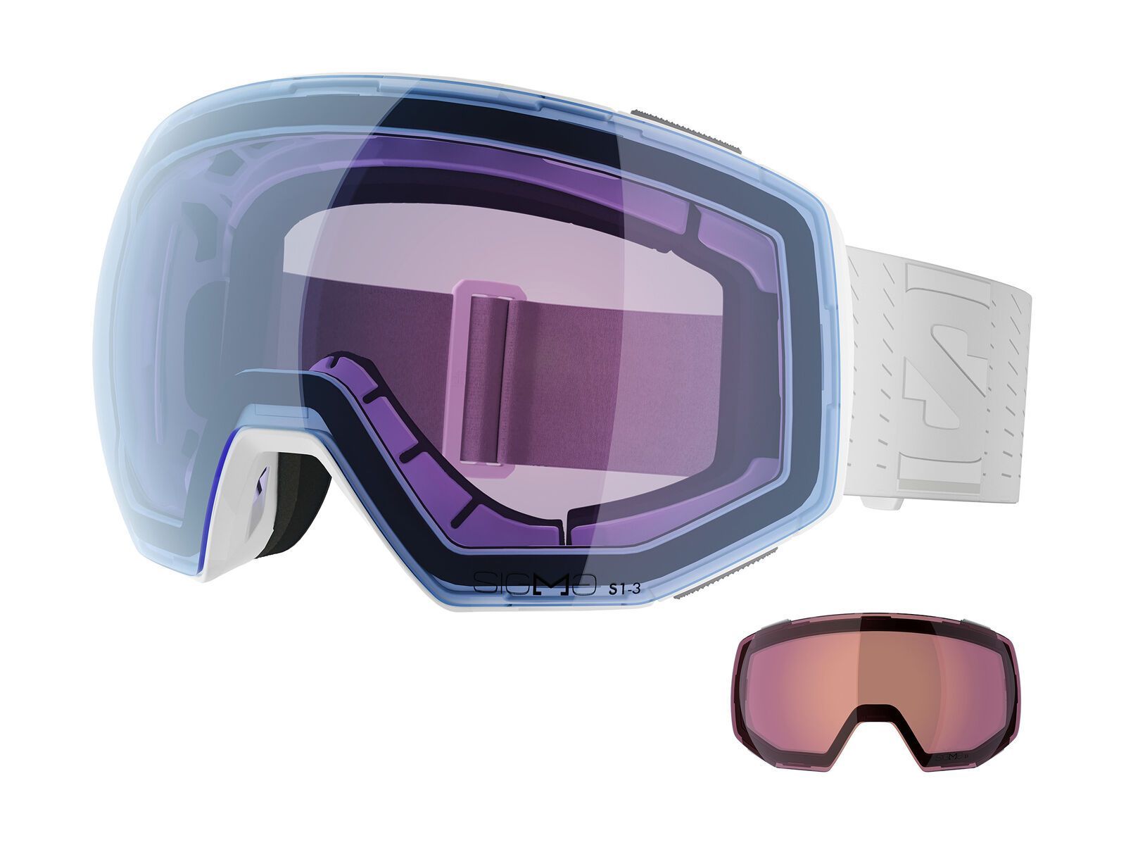 Salomon Radium Prime + WS, Sigma Photochromic Sky Blue / white - Bild 1