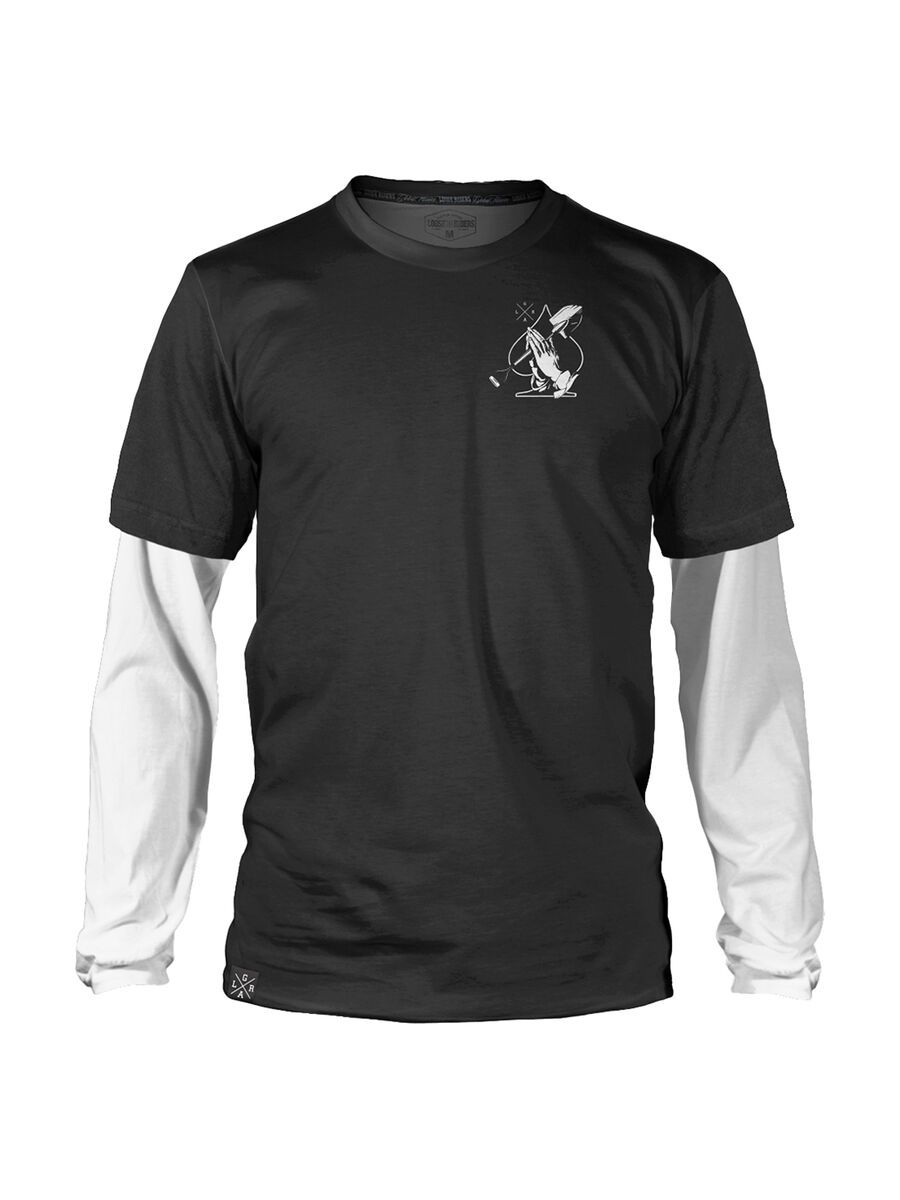 Loose Riders Praying Hands Longsleeve Jersey, black - Bild 1