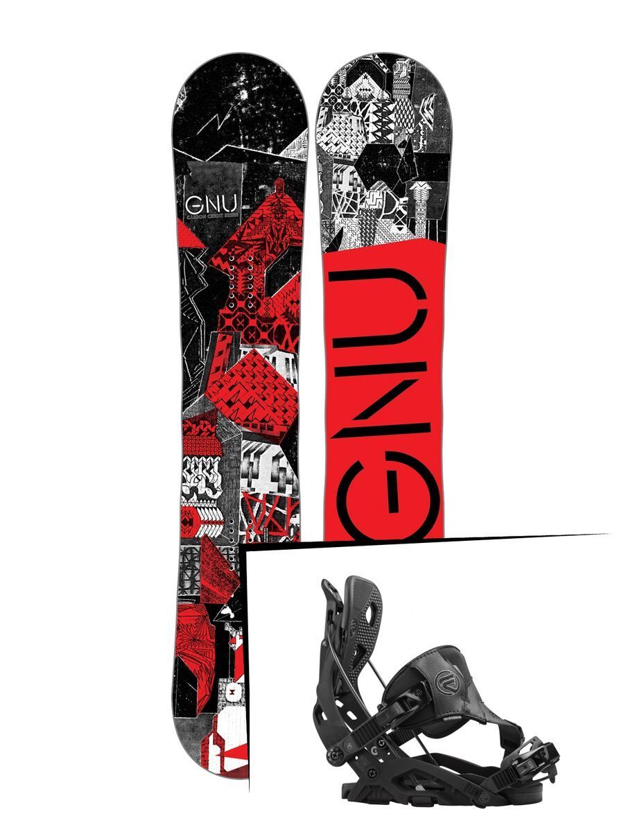 Set: Gnu Carbon Credit 2017 + Flow Fuse Hybrid (1513148S) - Bild 1