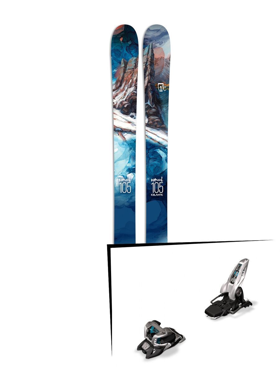 Set: Icelantic Nomad 105 2017 + Marker Griffon 13 ID (1685404) - Bild 1