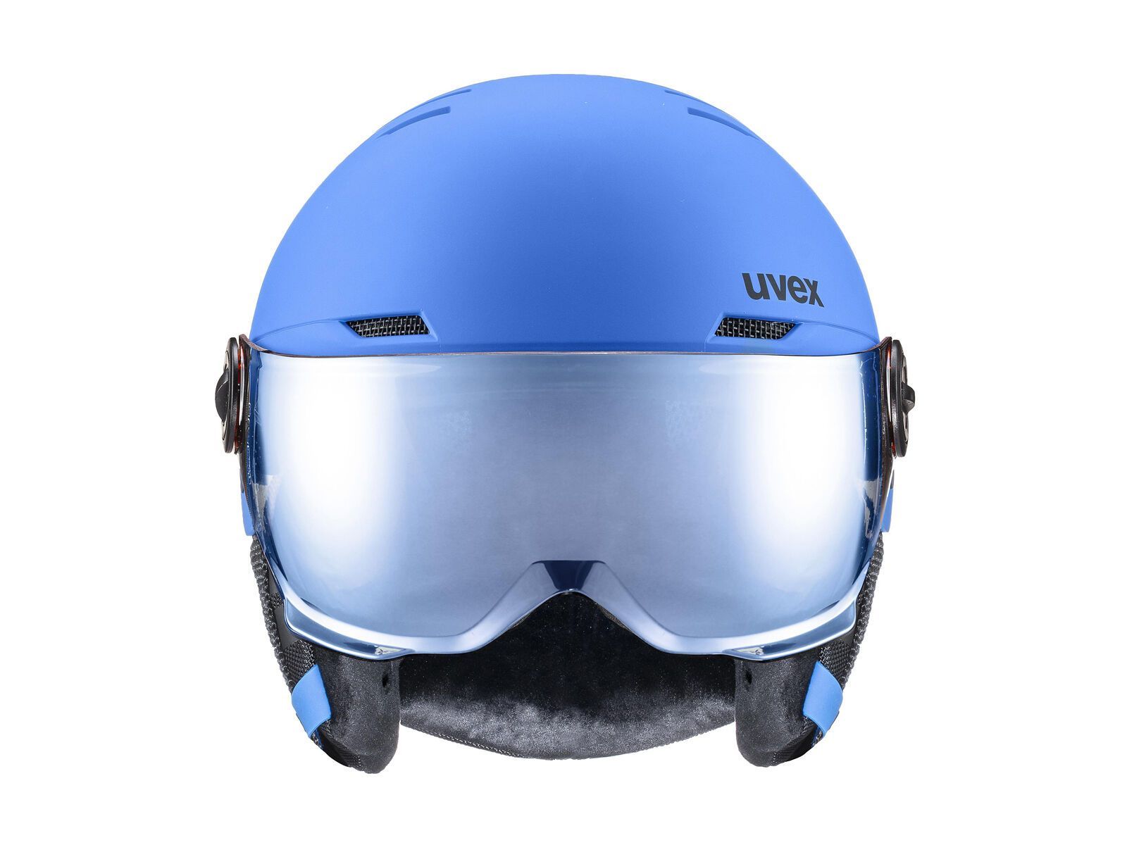 uvex rocket jr. visor blue mirror, blue mat - Bild 2