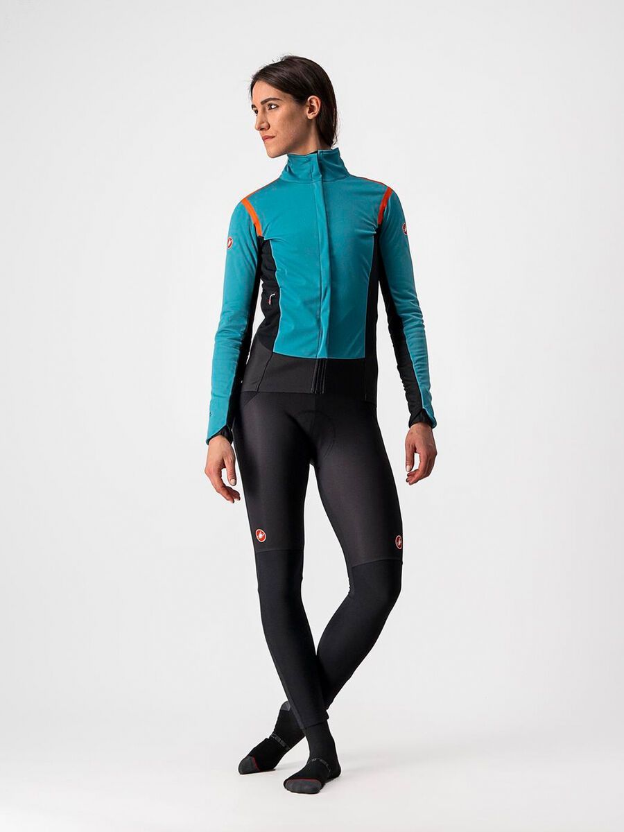 Castelli Alpha RoS 2 W Jacket, teal blue/fiery red-sky blue - Bild 8