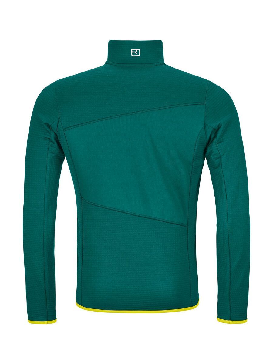 Ortovox Merino Fleece Grid Jacket M, pacific green - Bild 2