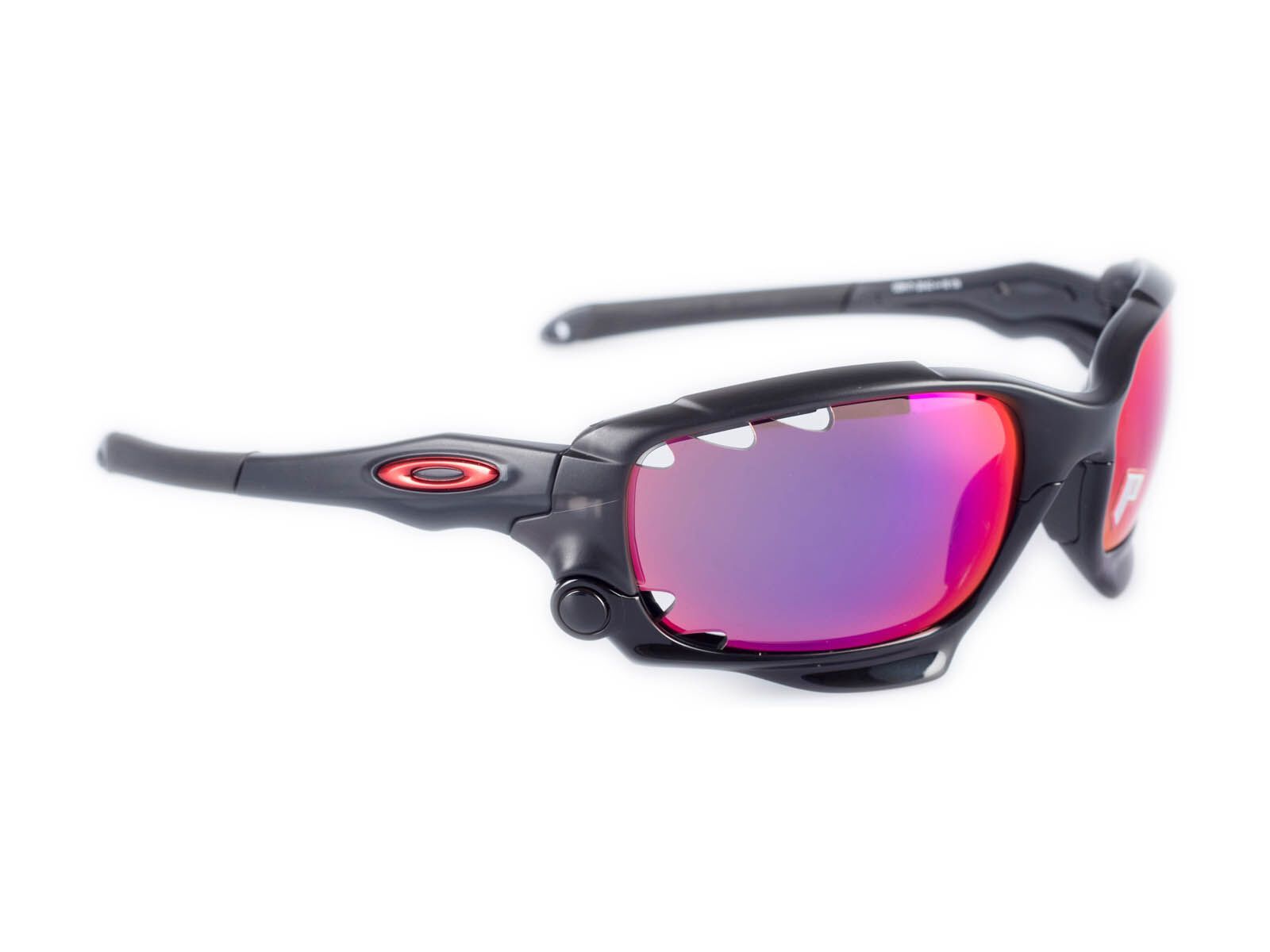 Oakley Racing Jacket Vented, Matte Black Ink/OO Red Polarized & Black Iridium - Bild 2