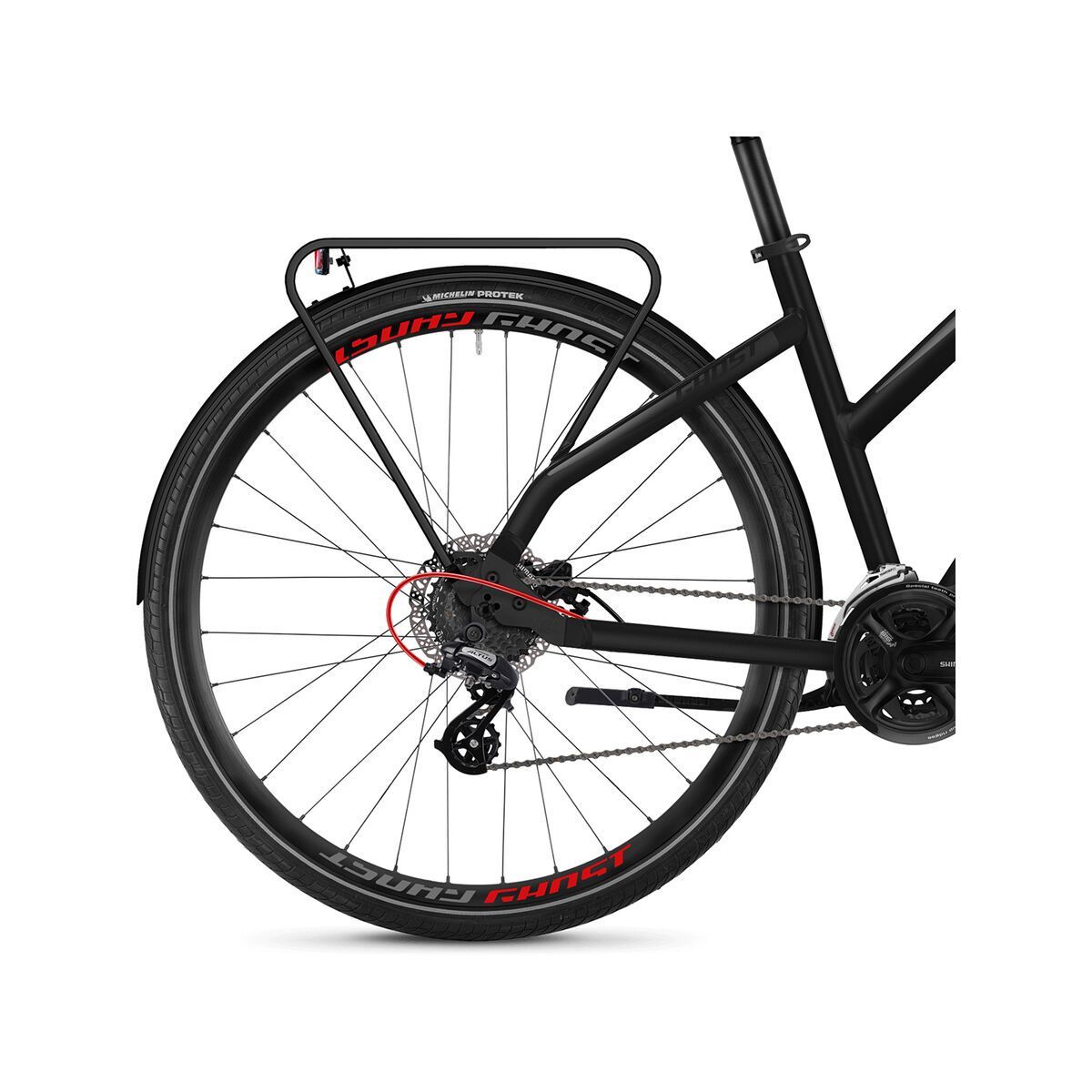 Ghost Square Trekking 2.8 W AL, night black/titanium gray/riot red - Bild 4