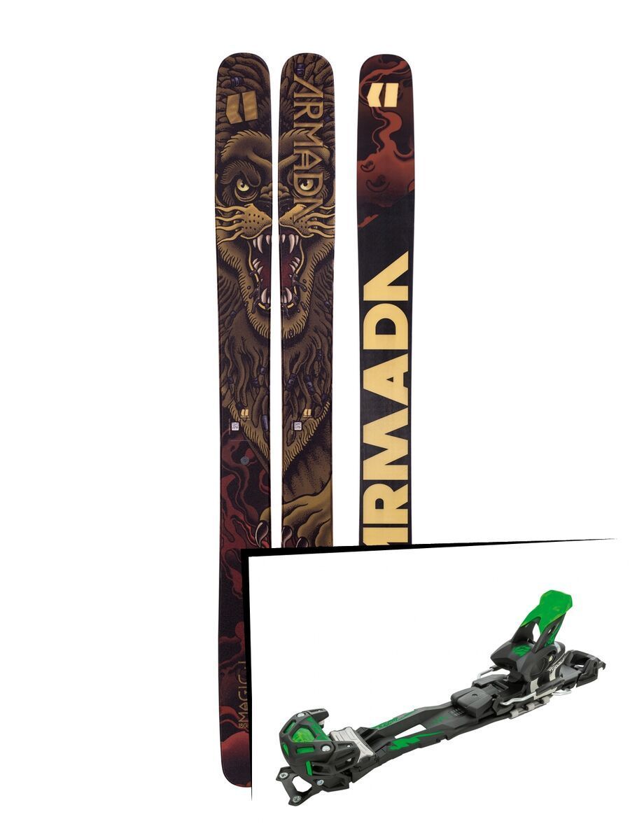 Set: Armada Magic J 2019 + Tyrolia Adrenalin 16 solid black flash green - Bild 1