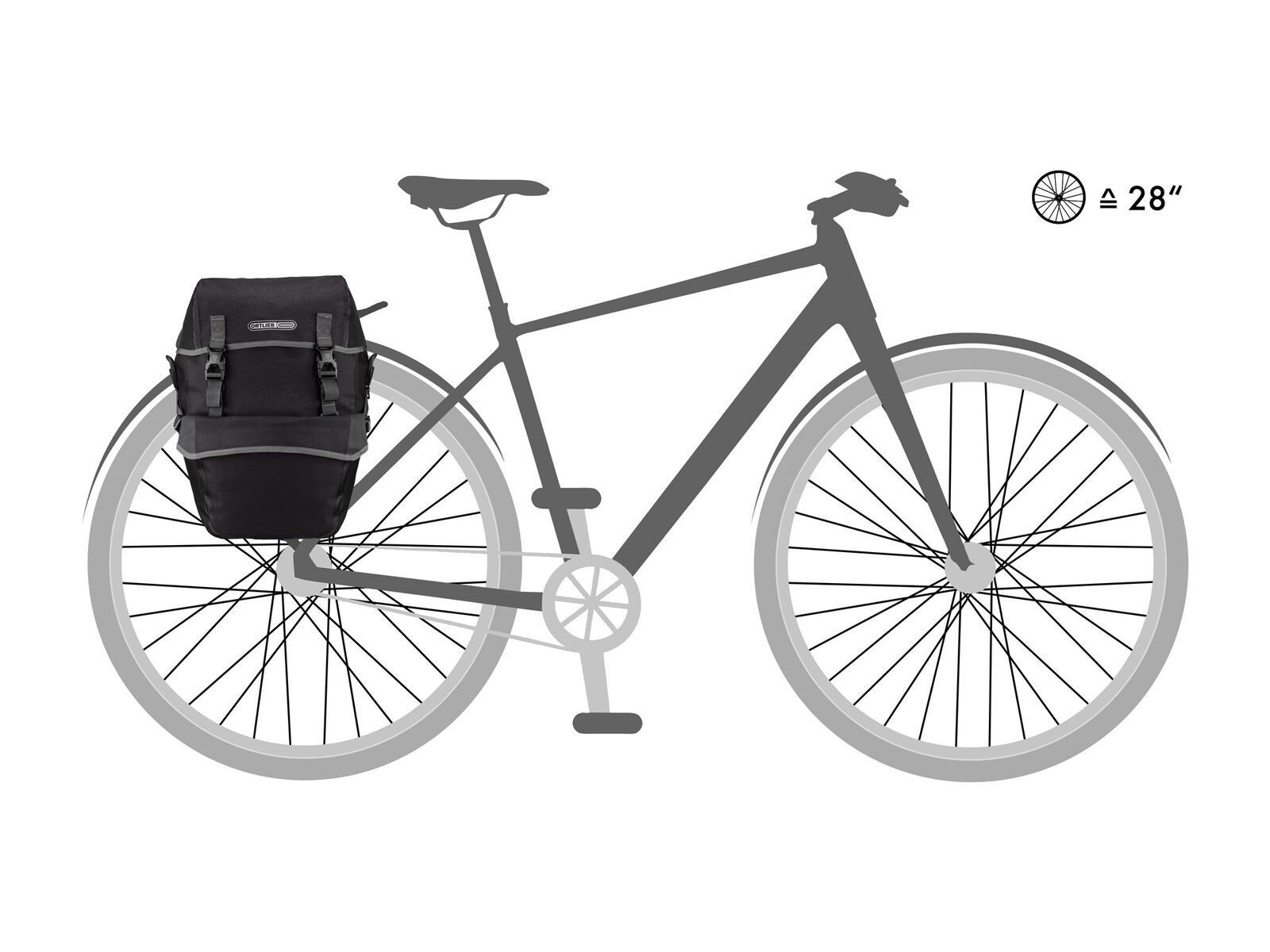 ORTLIEB Bike-Packer Plus (Paar), granit-schwarz - Bild 9