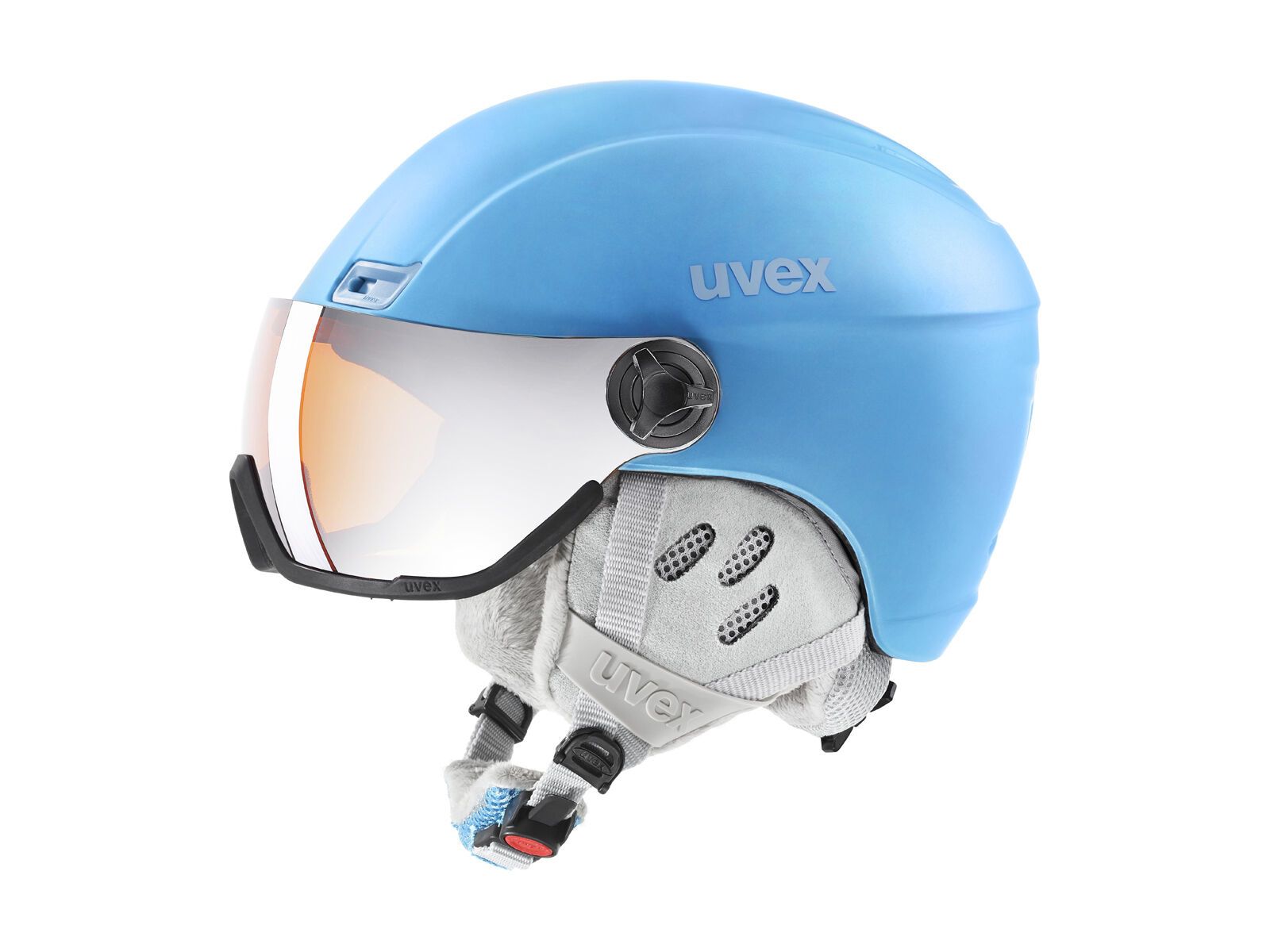 uvex hlmt 400 visor style, cloudy blue mat - Bild 1