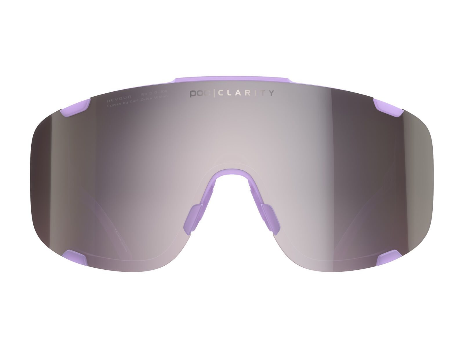 POC Devour, Clarity Road Silver / purple quartz transl. - Bild 2