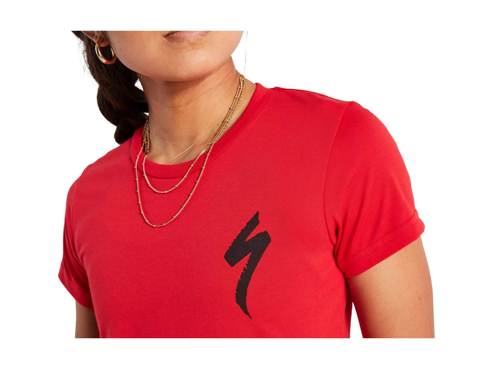 Specialized S-Logo T-Shirt Damen kurzarm, flo red - Bild 5