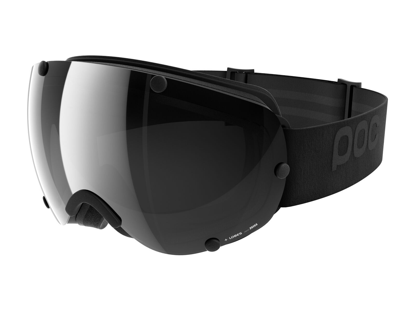 POC Lobes All Black, uranium black/Lens: black - Bild 1