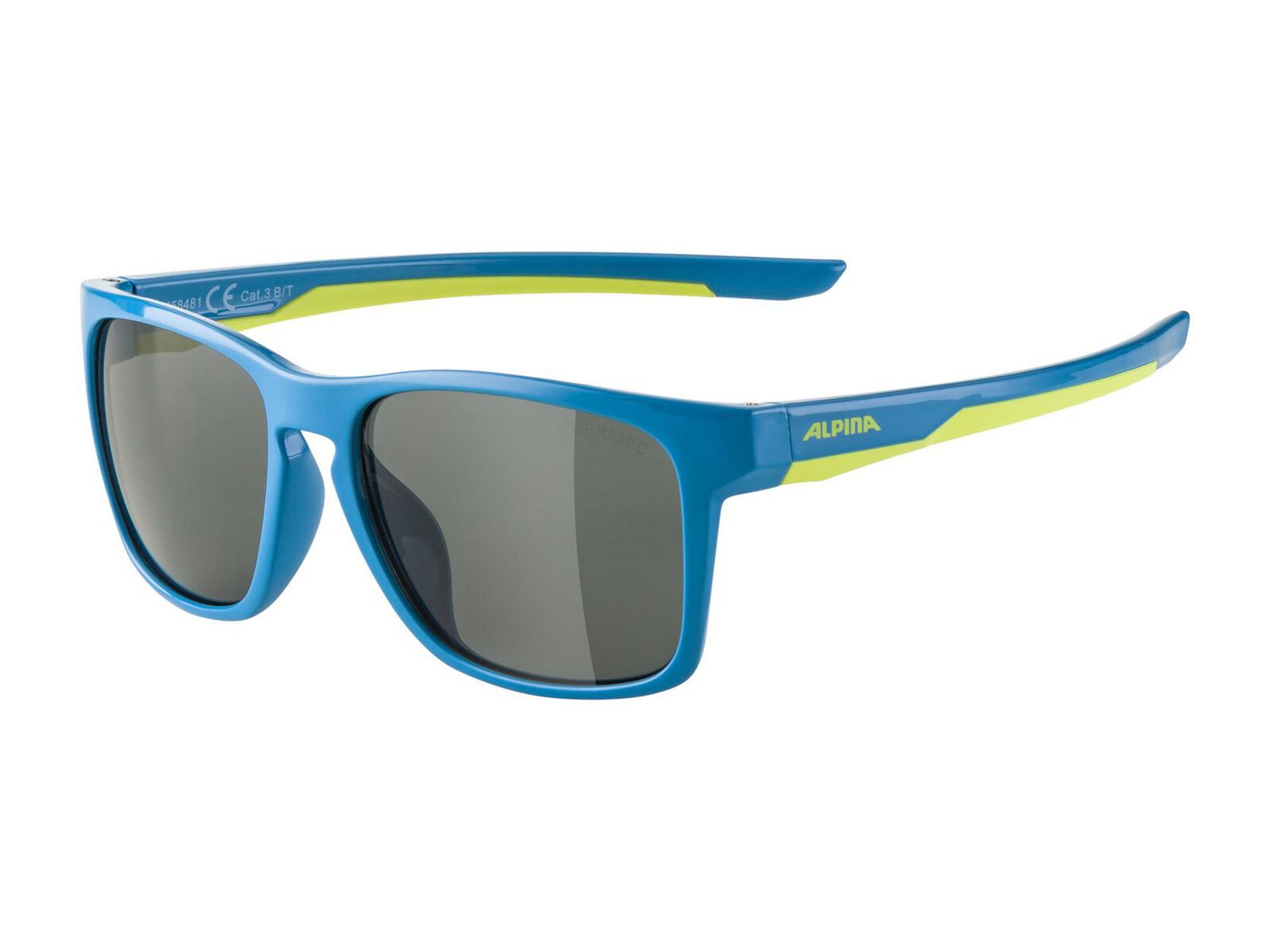 Alpina Flexxy Cool Kids I, Black / blue-lime gloss - Bild 1
