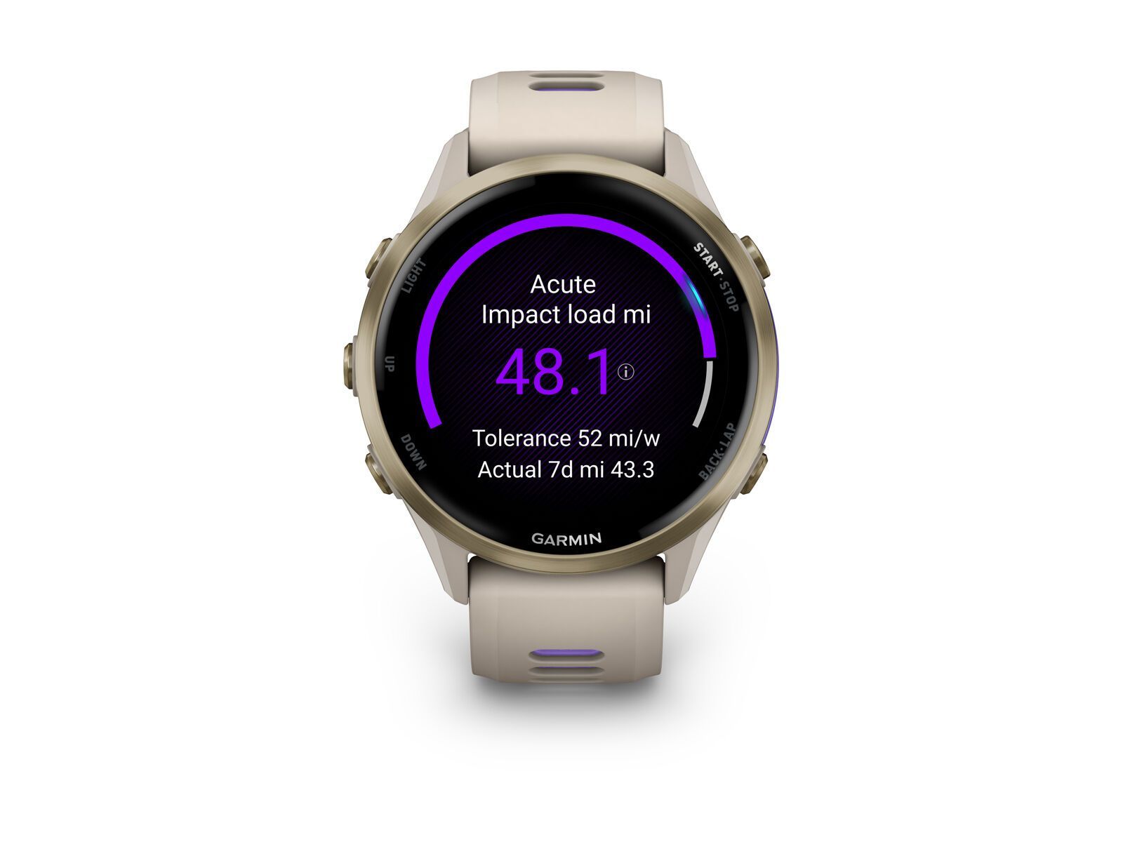 Garmin Forerunner 970, gray/softgold titan - Bild 3