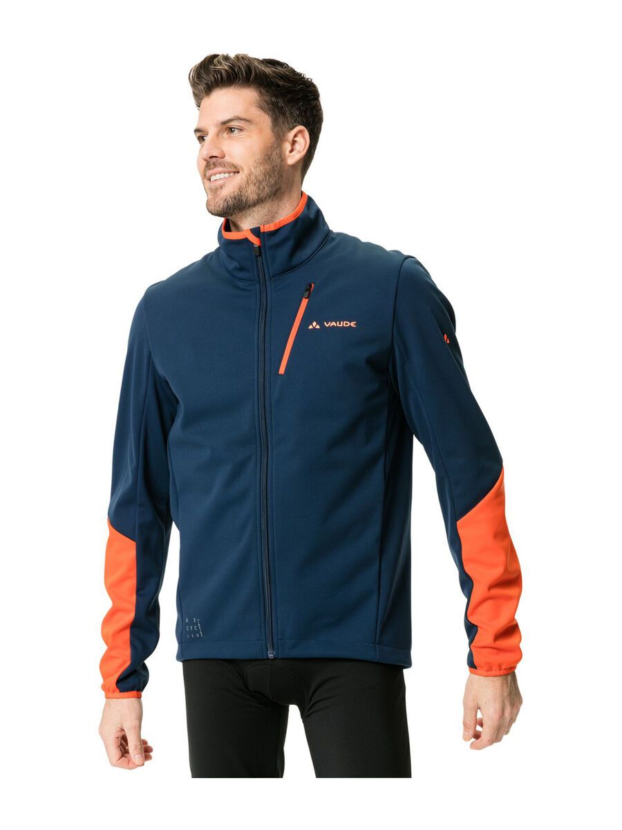 Vaude Men's Matera Softshell Jacket, dark sea/red - Bild 3