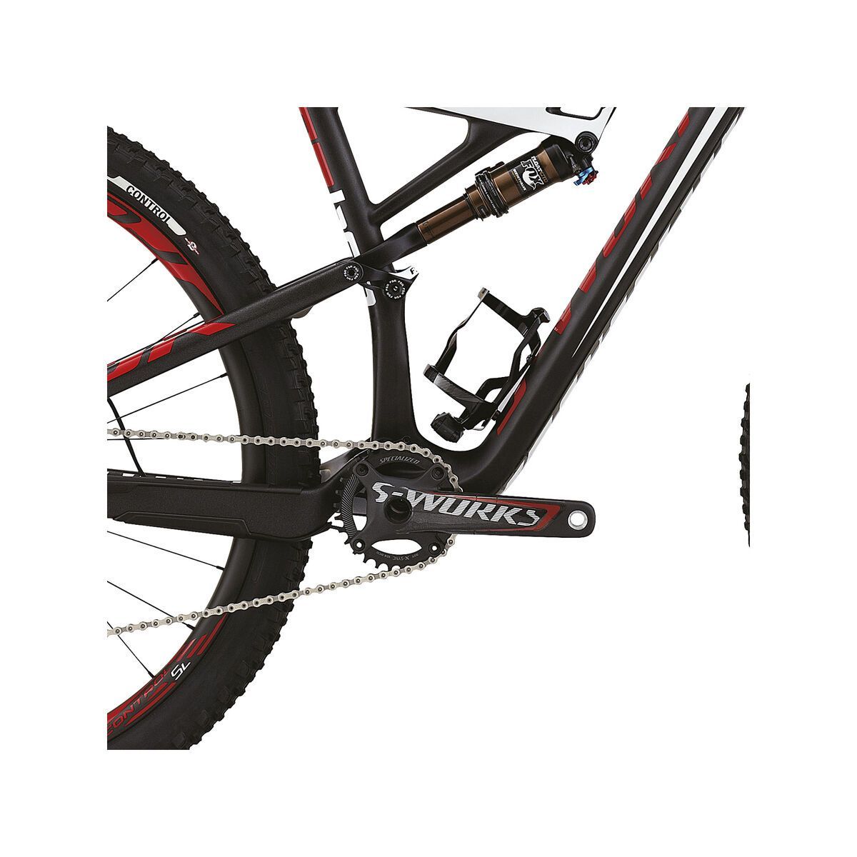 Specialized S-Works Camber Carbon, Satin Gloss Carbon Silver Tint/White/Red - Bild 3