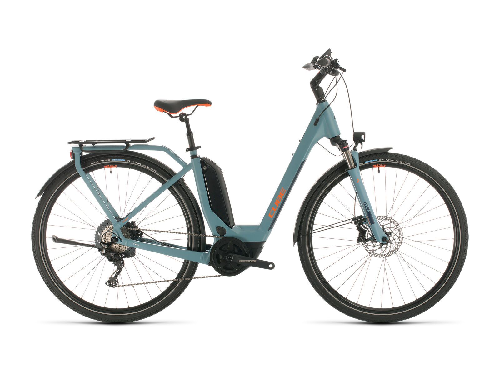 *** 2. Wahl *** Cube Touring Hybrid EXC Easy Entry 2020, blue´n´orange - E-Bike | Größe 58 cm - Bild 1