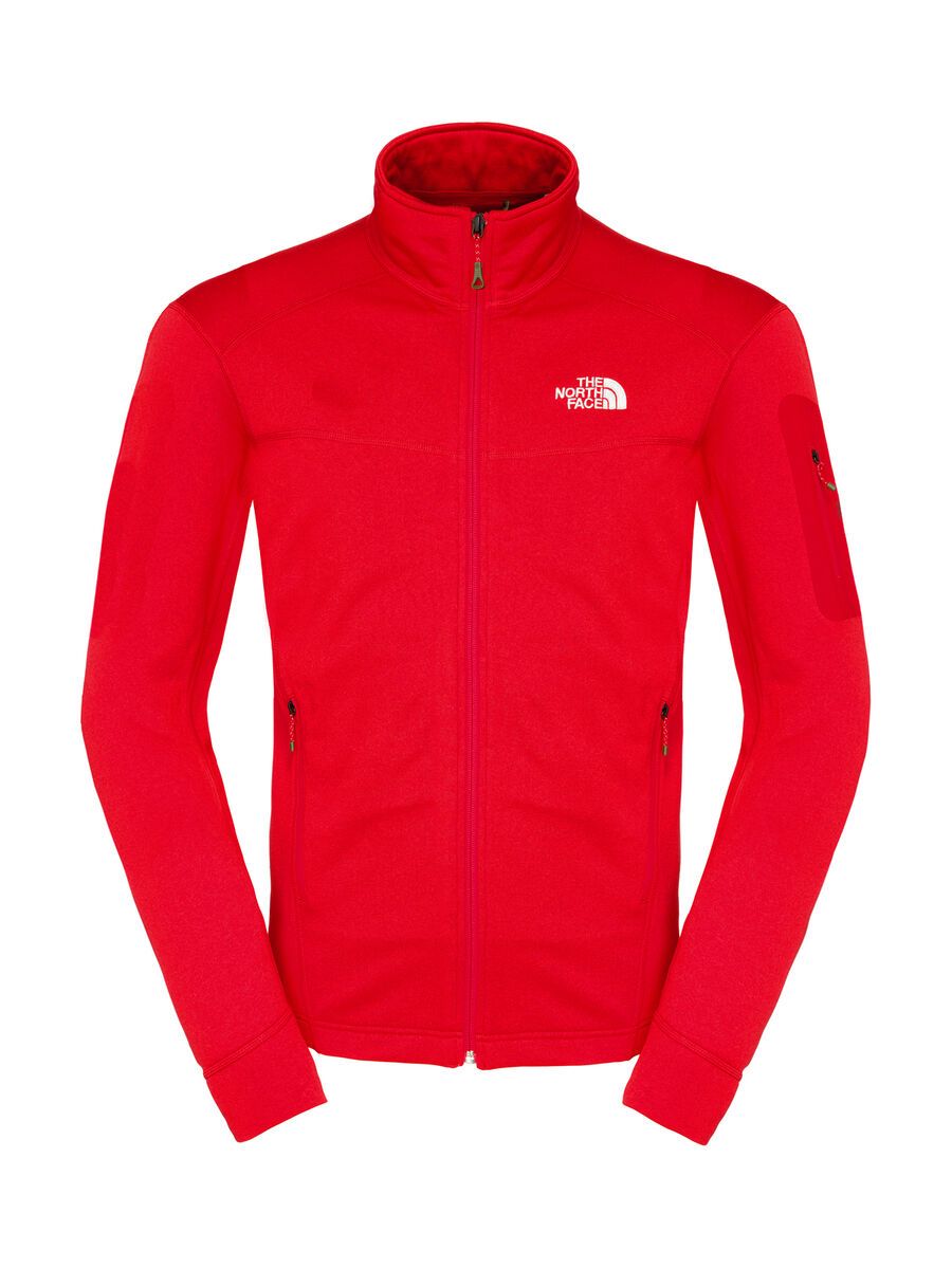The North Face Mens Hadoken Full Zip Jacket, Salsa Red Heather - Bild 1