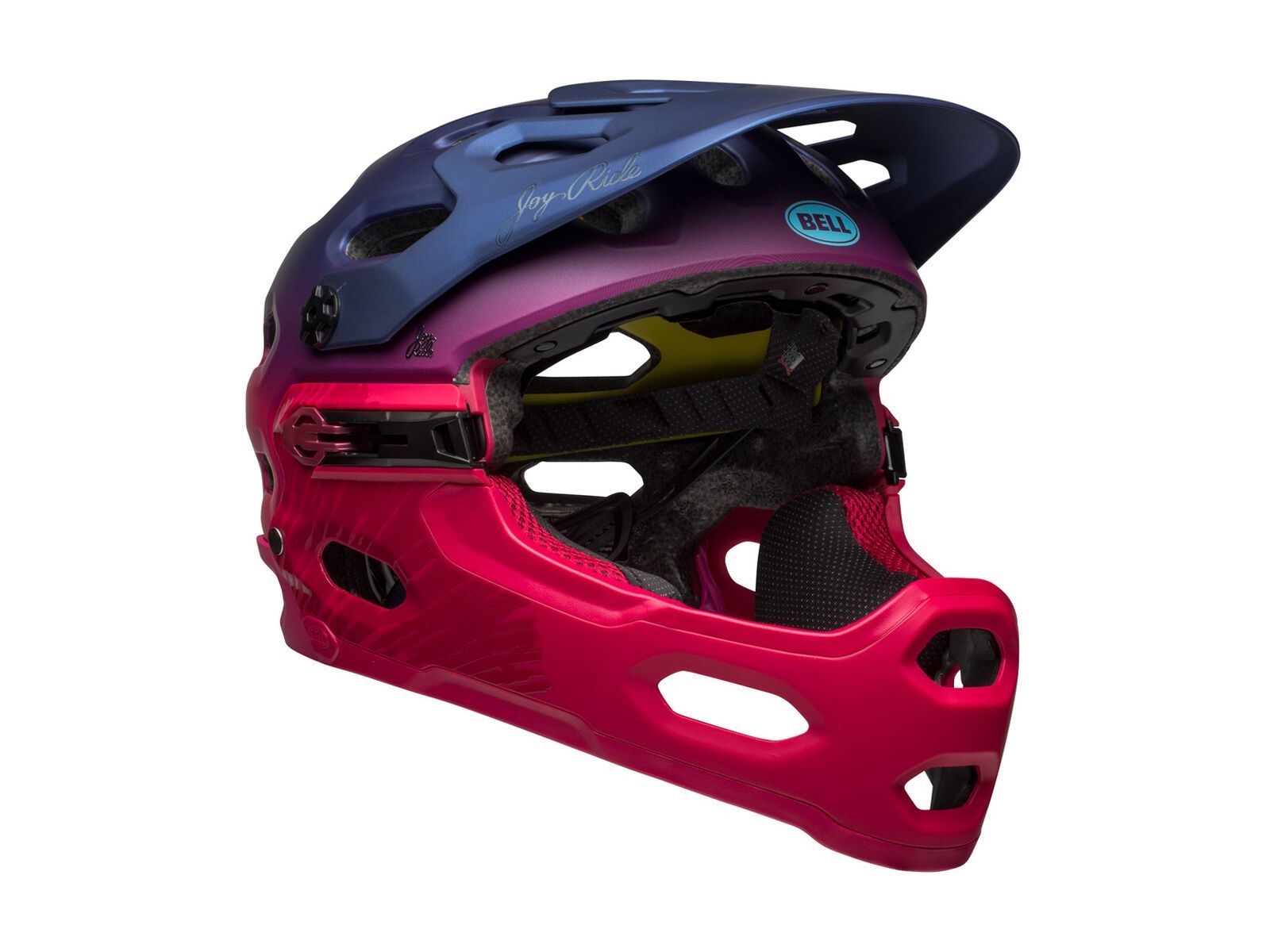 Bell Super 3R Joy Ride MIPS, matte/gloss navy/cherry fibers - Bild 3