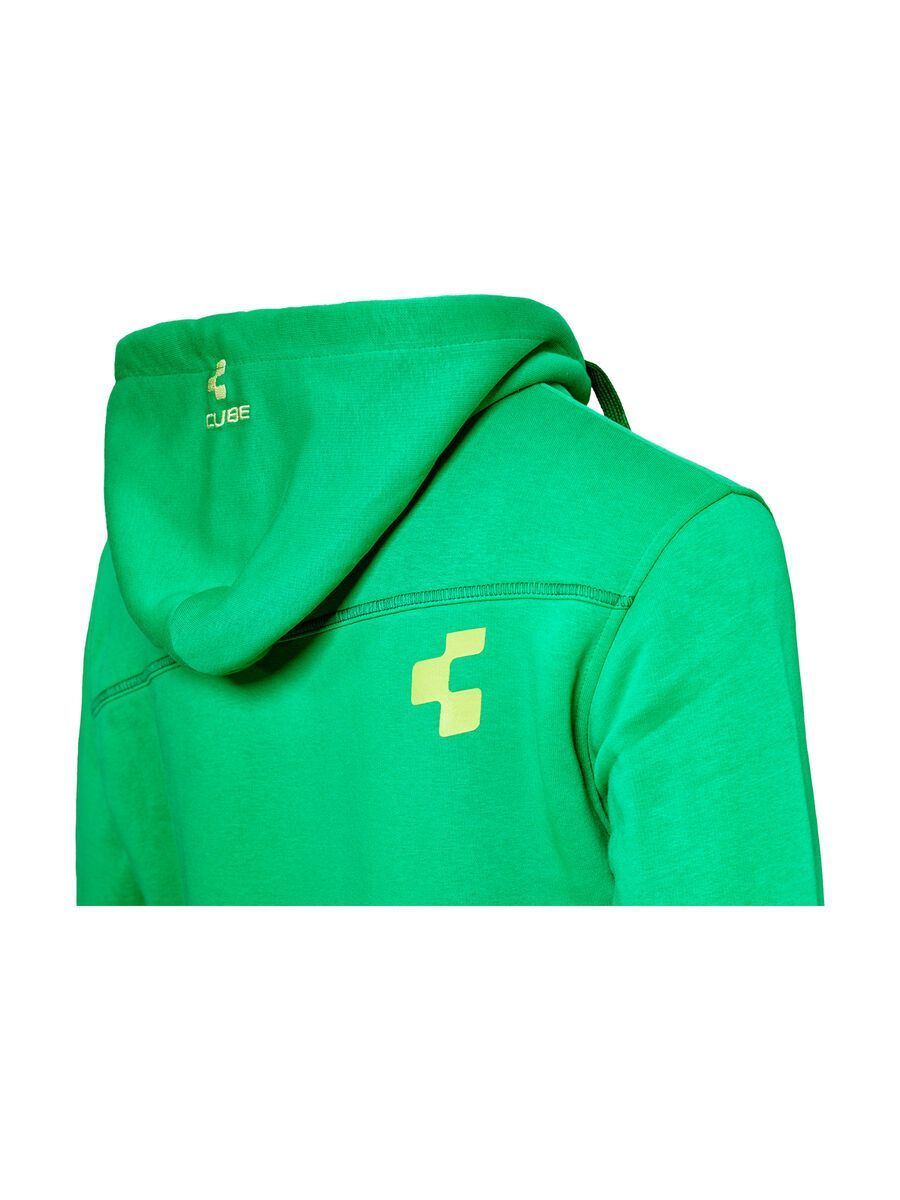Cube Zip Hoody Diagonal, green - Bild 3