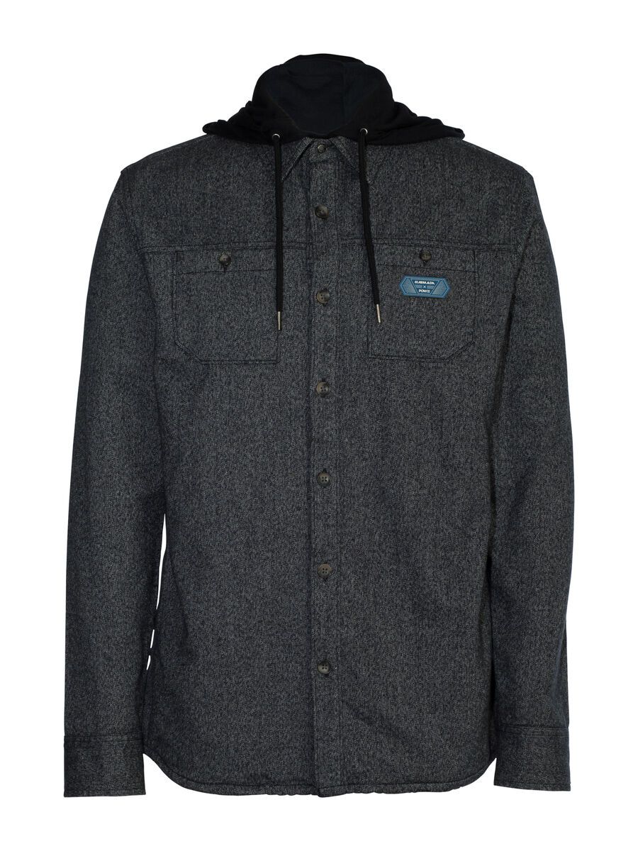 Armada Reading Flannel Hoodie, charcoal/pow - Bild 1