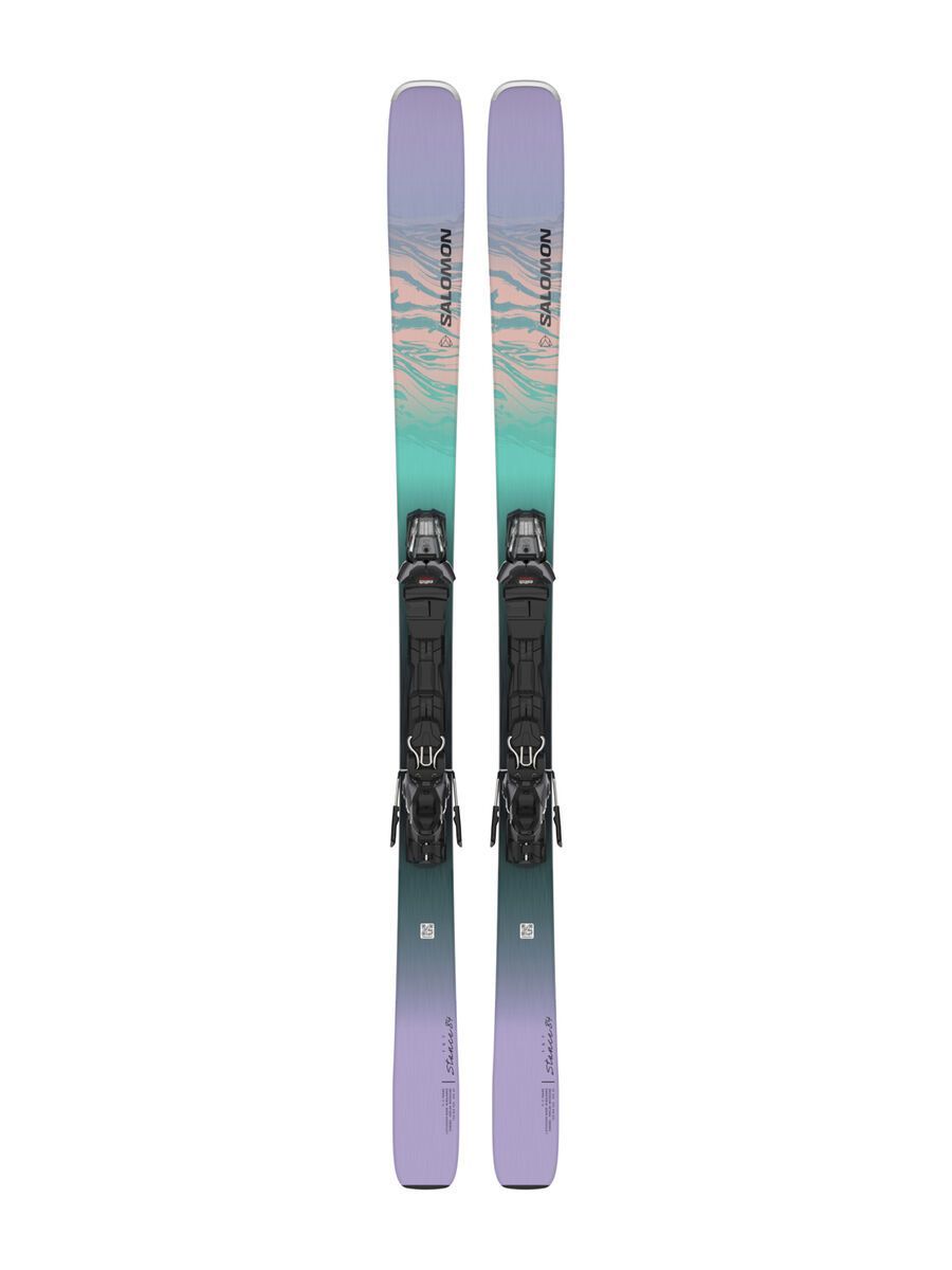 Salomon Stance W 84 + M10 GW L90, black/aruba blue/purple - Bild 1