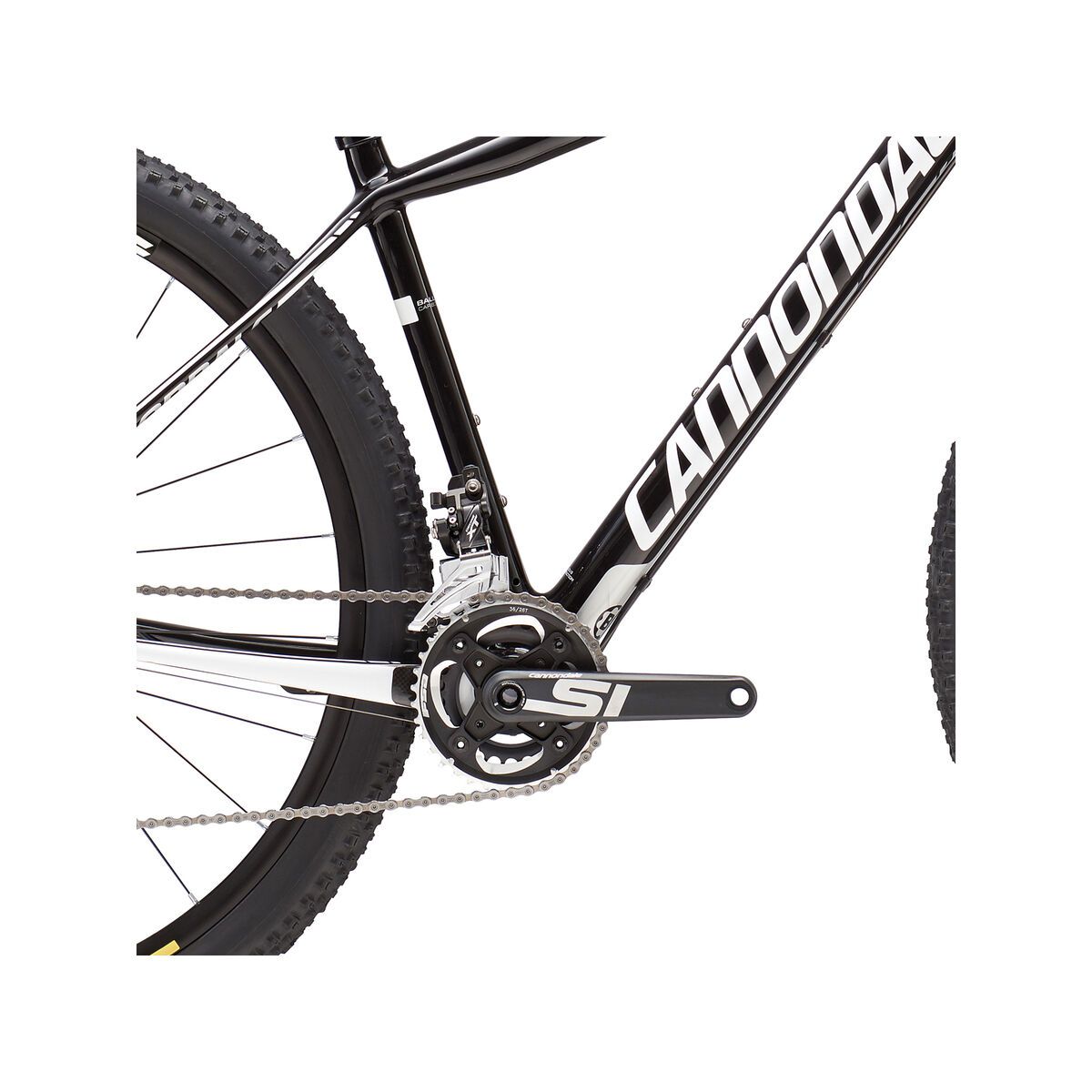 Cannondale F-SI Carbon 3 27.5, jet black w/ magnesium white and fine silver, gloss - Bild 3