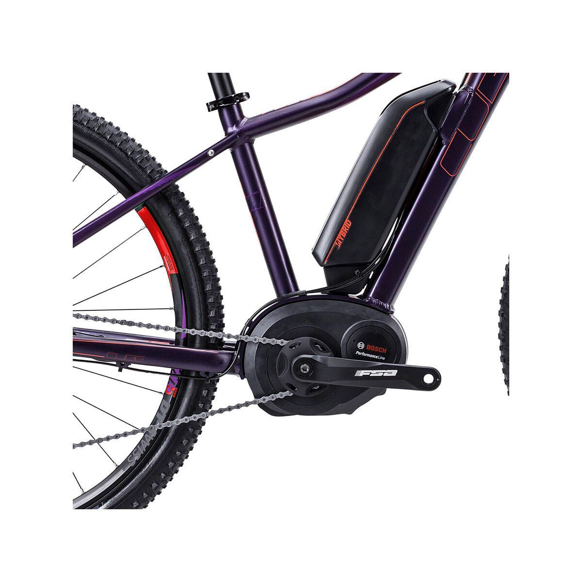 Cube Access WLS Hybrid SL 27.5, aubergine/berry - Bild 3