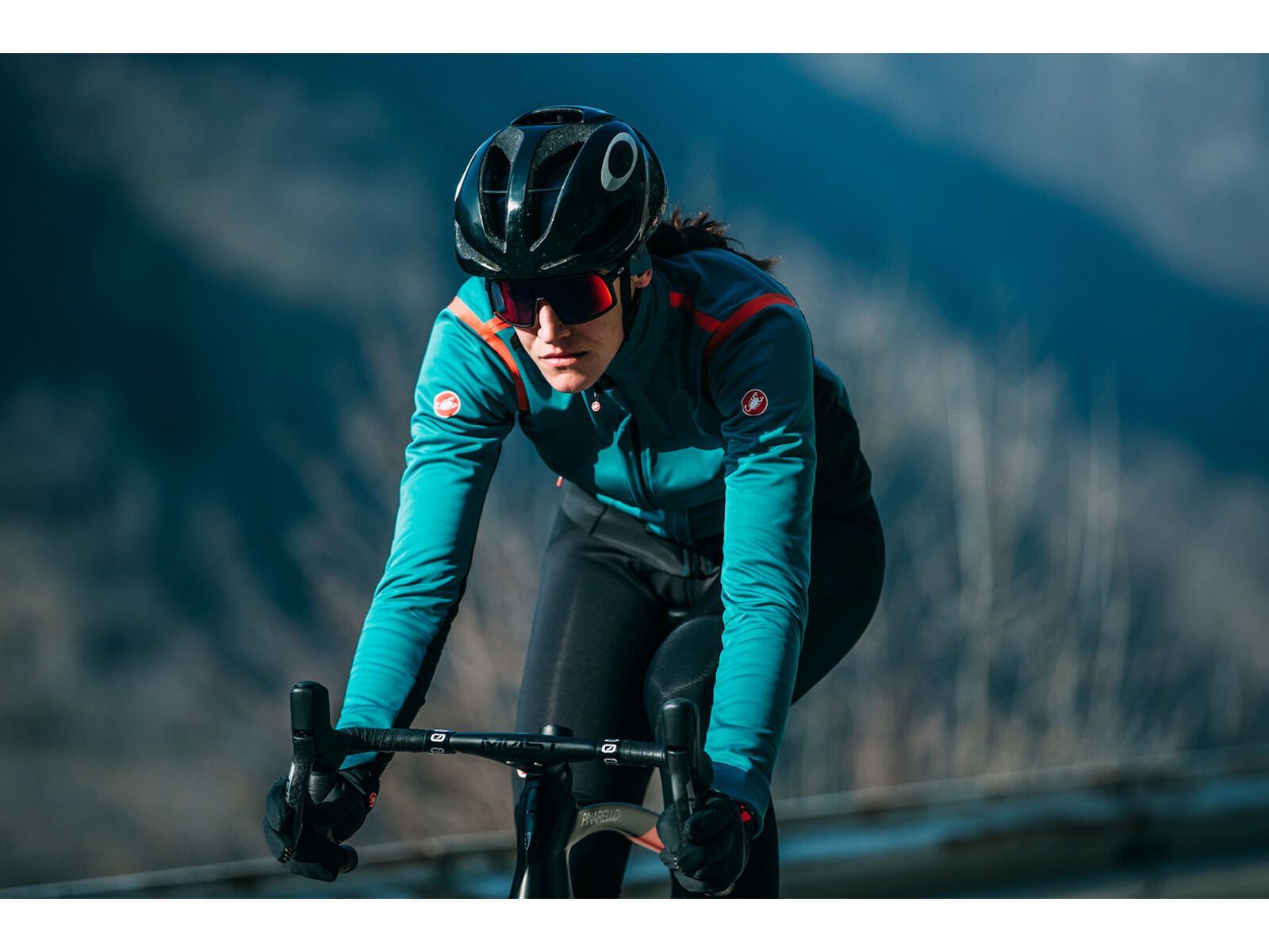 Castelli Alpha RoS 2 W Jacket, teal blue/fiery red-sky blue - Bild 11