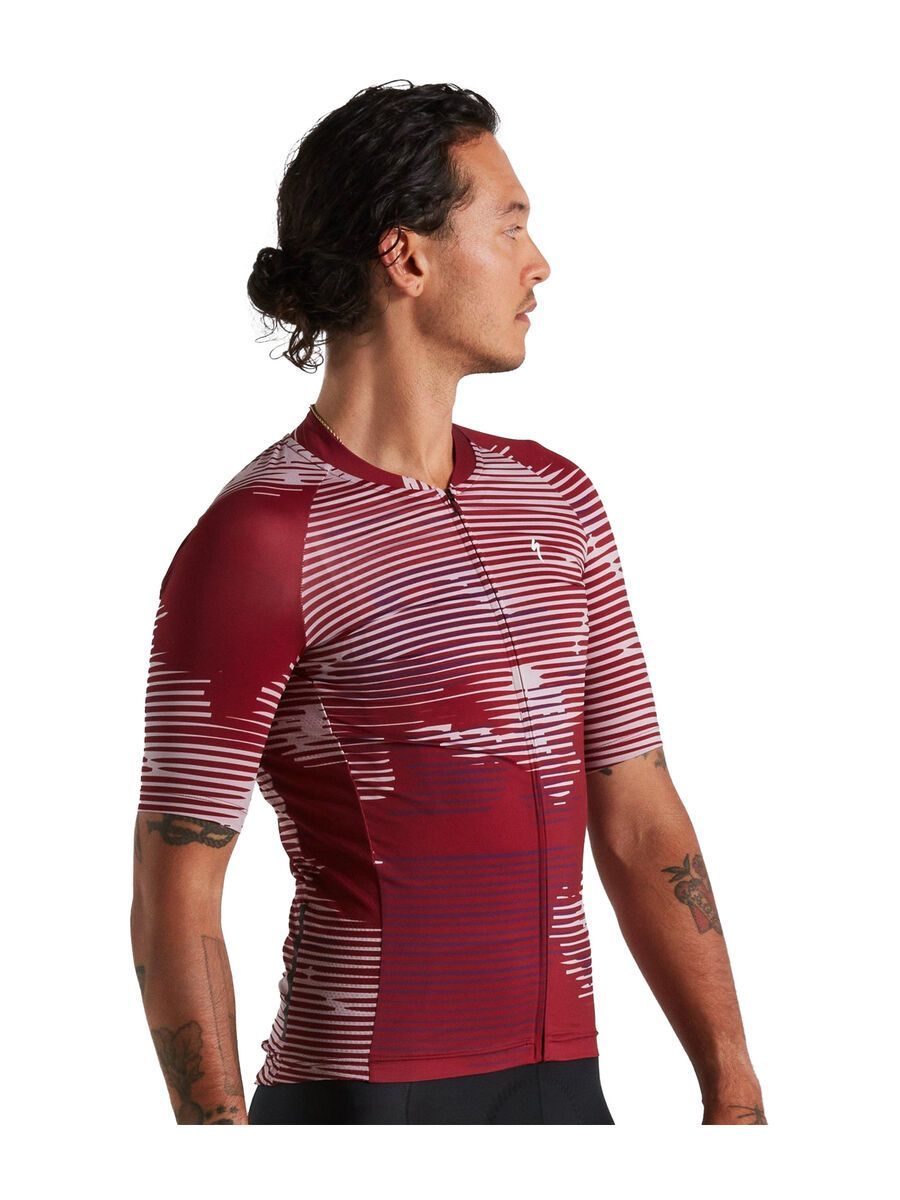 Specialized Men's SL Blur Short Sleeve Jersey, maroon - Bild 2