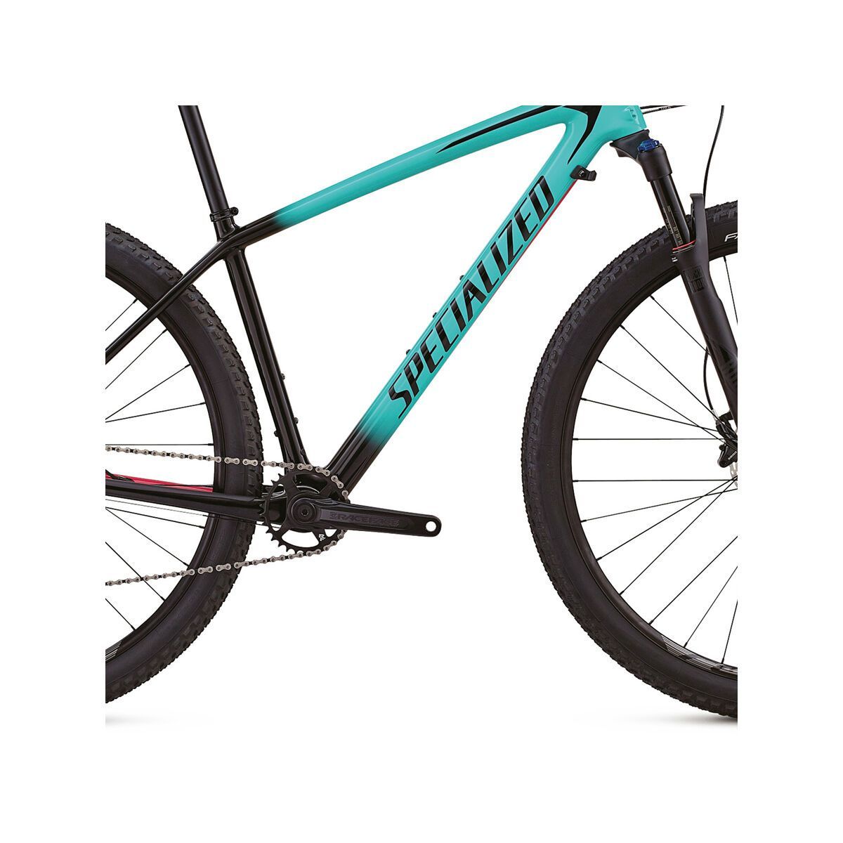 Specialized Women's Epic HT Comp Carbon, gloss satin acid mint fade/tarmac black/acid pink - Bild 4