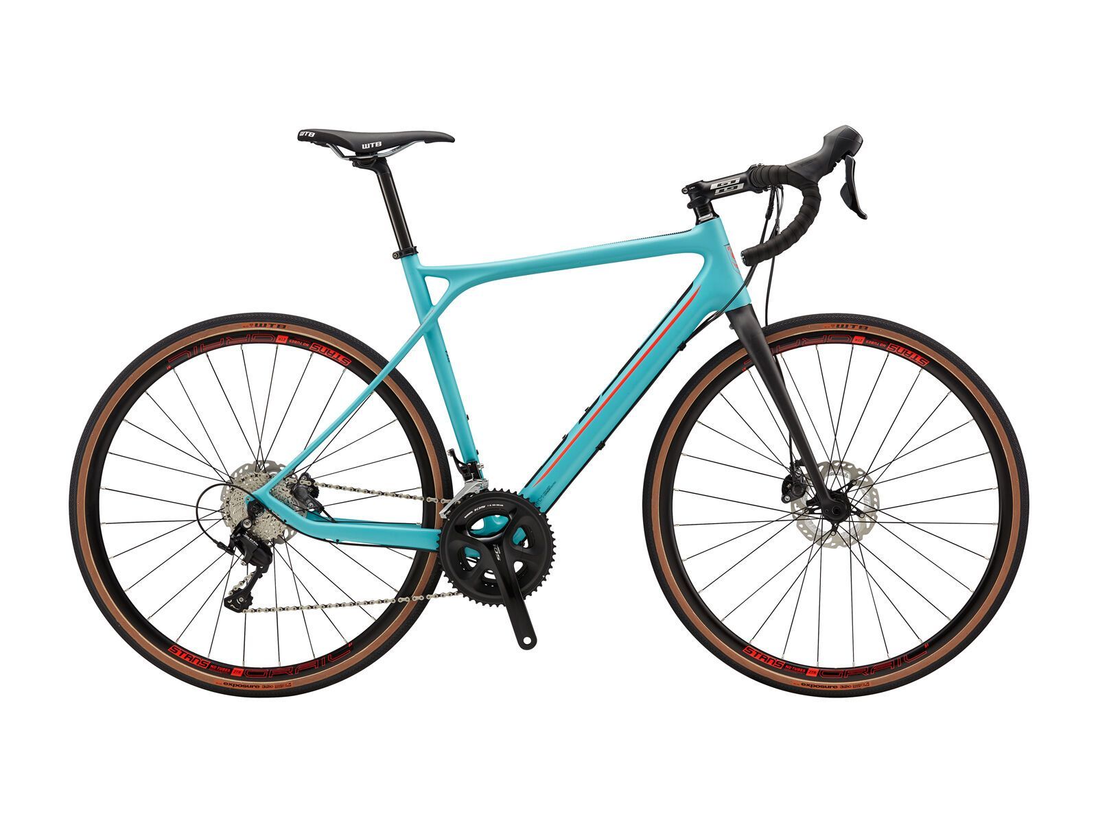 GT Grade Carbon Expert, satin washed turquoise w/ neon red & black - Bild 1
