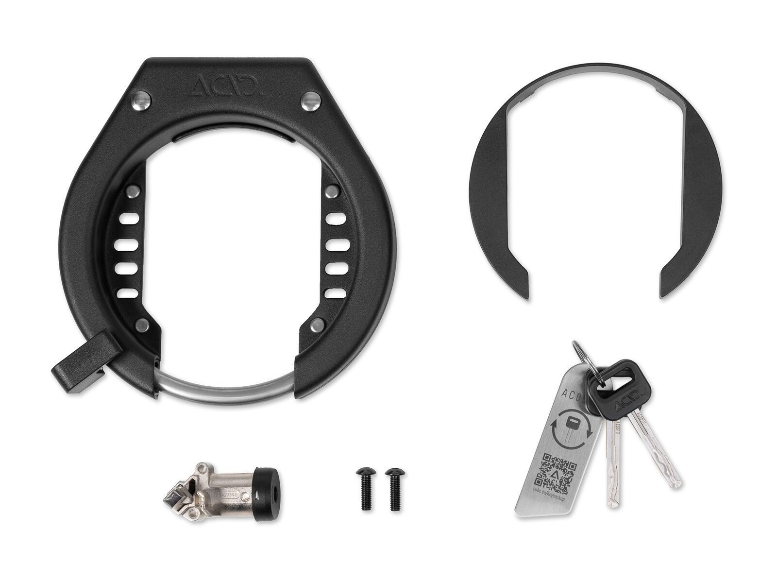 Cube Acid Rahmen- und Akkuschloss-Set Latch 6078 D gleichschließend, black - Bild 3