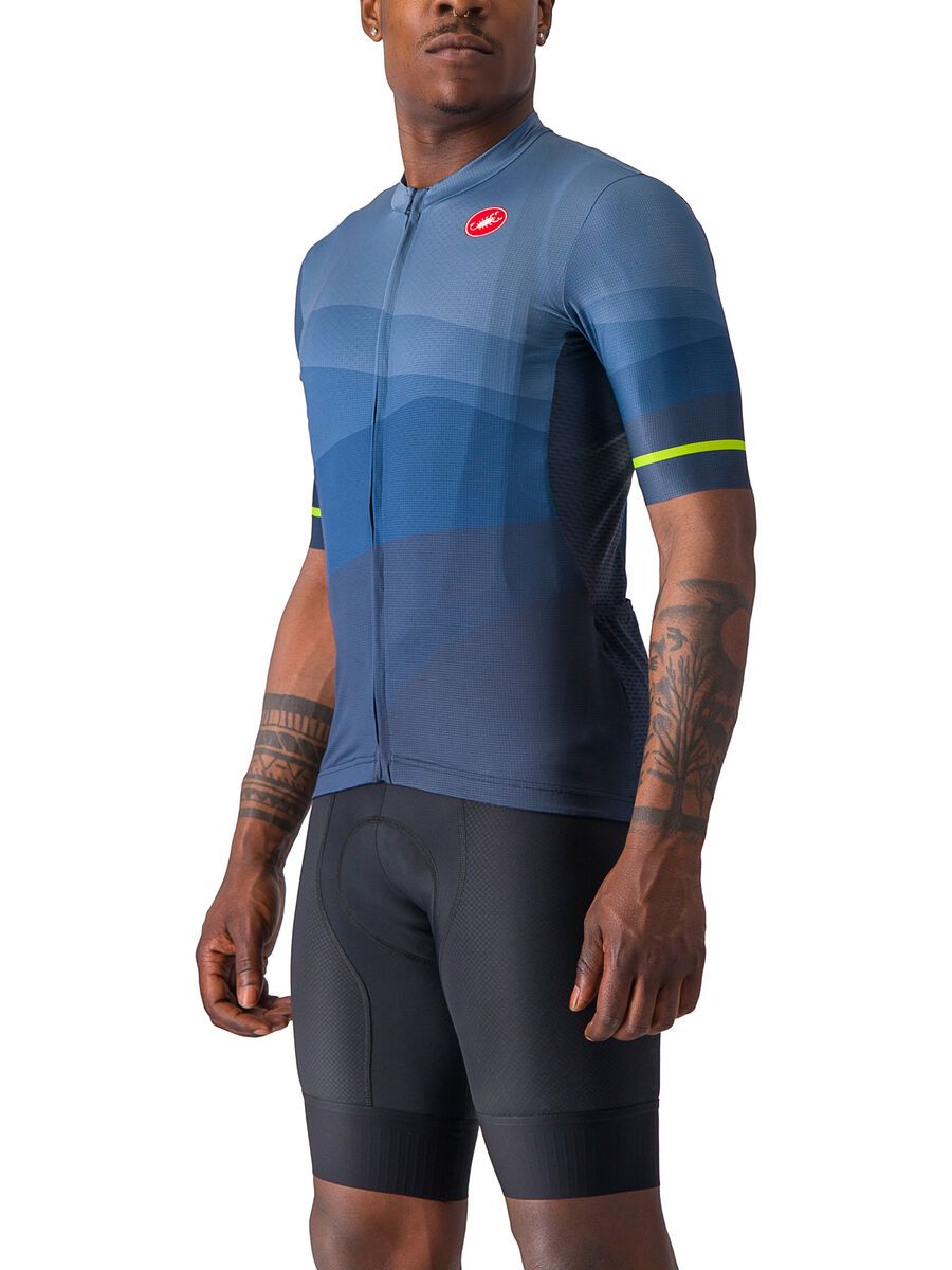 Castelli Orizzonte Jersey, belgian blue/light steel blue- - Bild 3