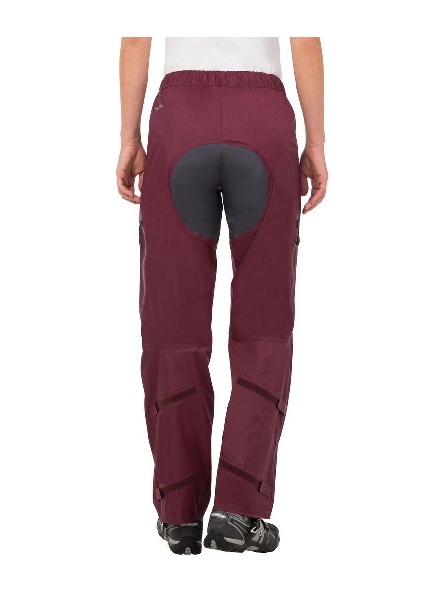 Vaude Women's Tremalzo Rain Pants, claret red - Bild 4