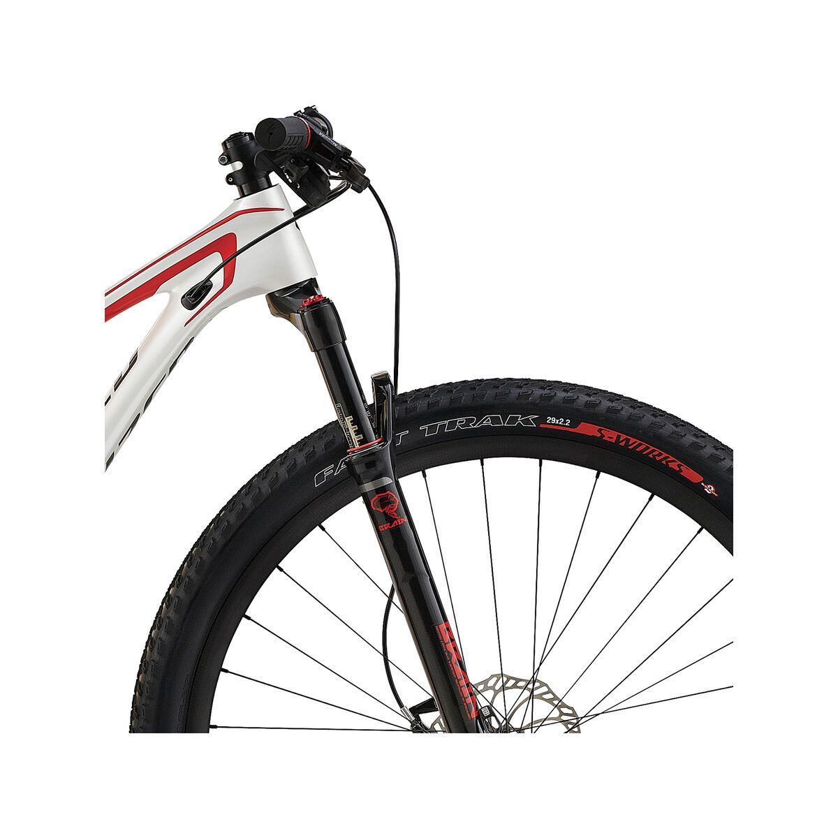 Specialized Era Expert Carbon, Gloss Metallic White/Flo Red/Charcoal - Bild 5