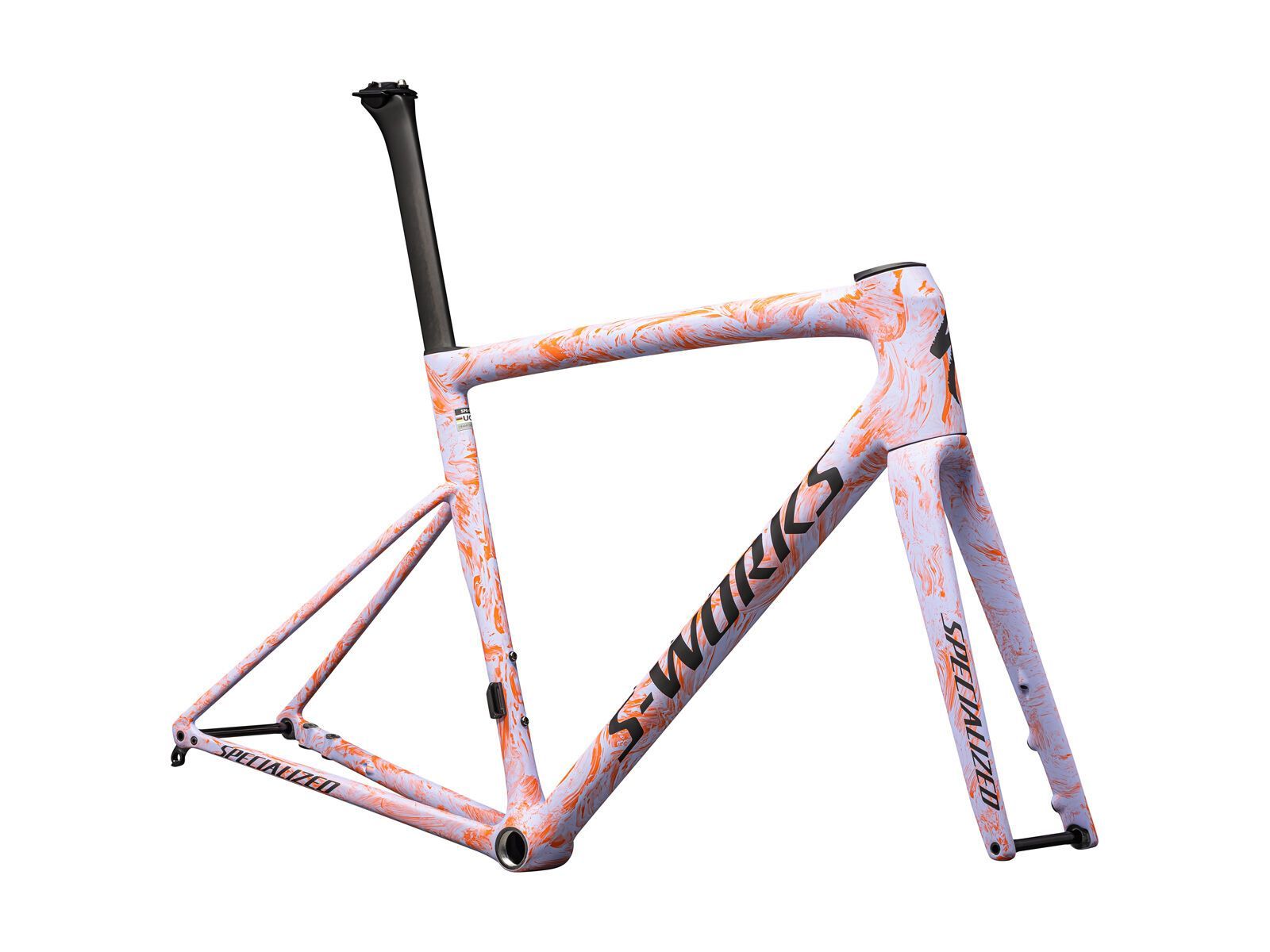 Specialized S-Works Tarmac SL8 Frameset, satin powder indigo/amber glow strata/obsidian - Bild 2