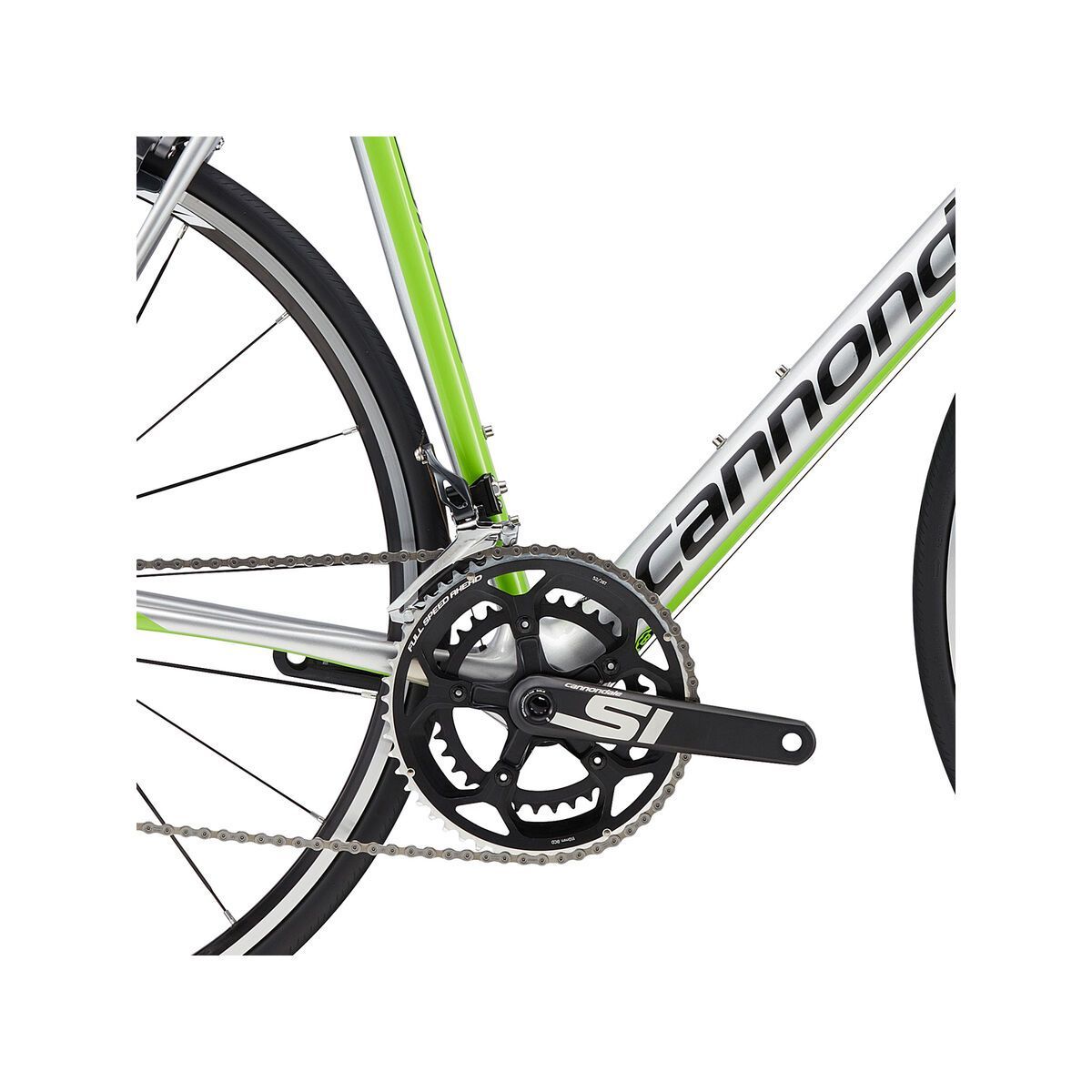 Cannondale SuperSix Evo Ultegra, fine silver w/ berzerker green and jet black, gloss - REP - Bild 3