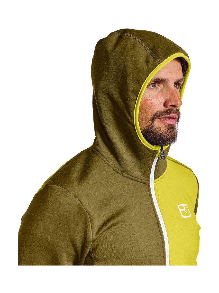 Ortovox Merino Fleece Hoody M, green moss - Bild 3