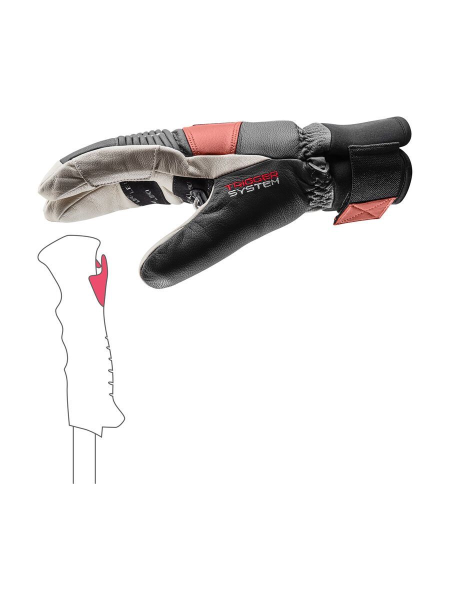 Leki Patrol 3D Lobster, graphite/off white/maroon - Bild 5