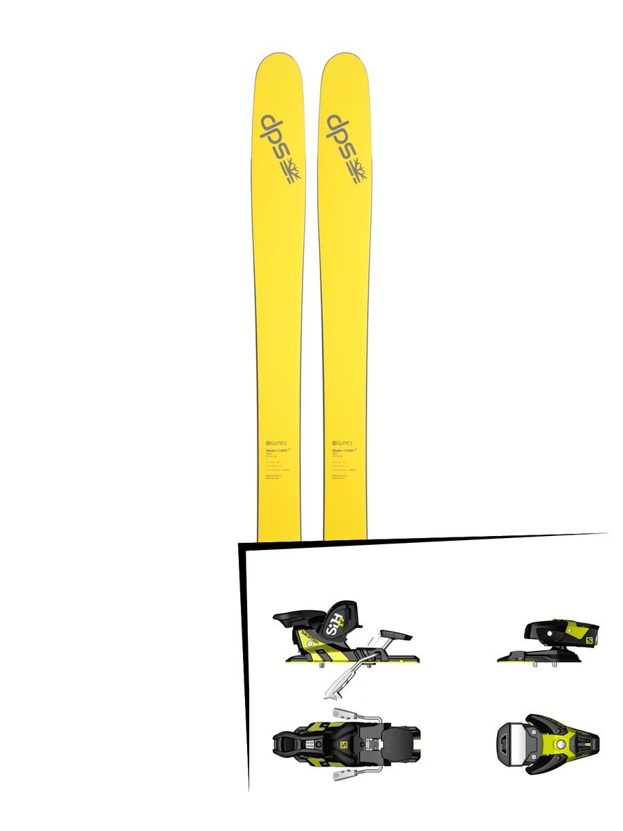 DPS Skis Set: Wailer 112 RP2 Pure3 2016 + Salomon STH2 WTR 13 - Bild 1
