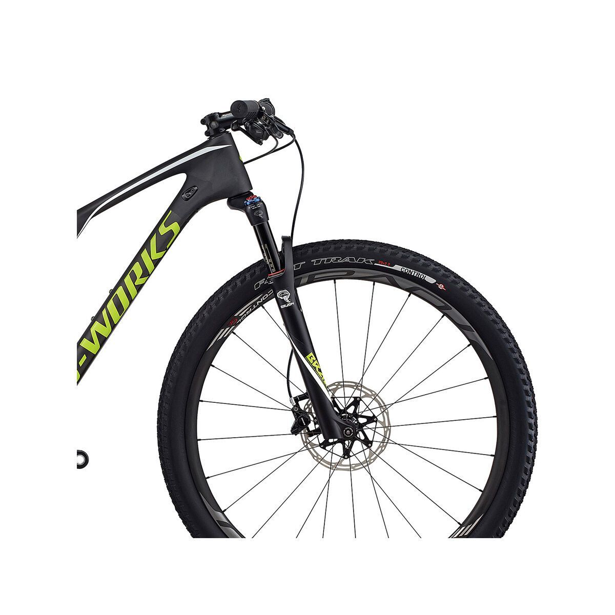 Specialized S-Works Epic FSR Carbon World Cup 29, satin gloss carbon/hyper green/white - Bild 5