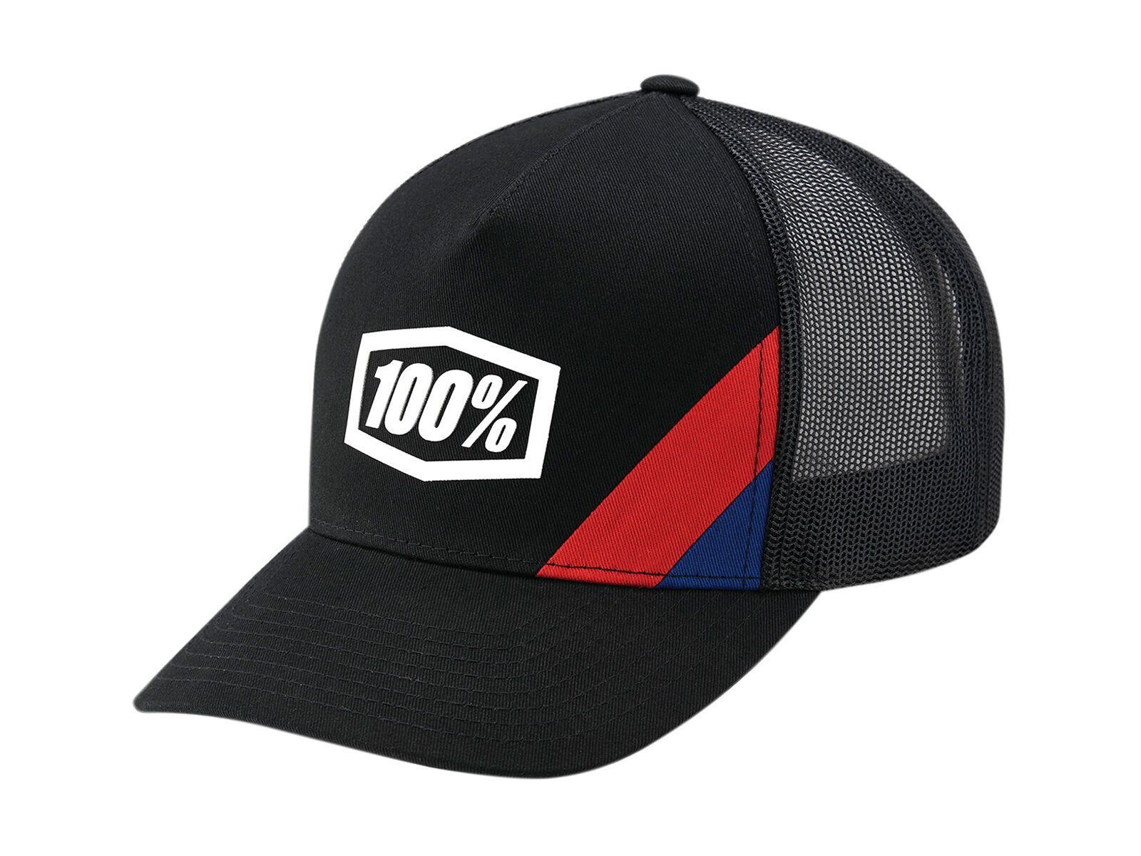 100% Cornerstone X-Fit Trucker Cap, black - Bild 1