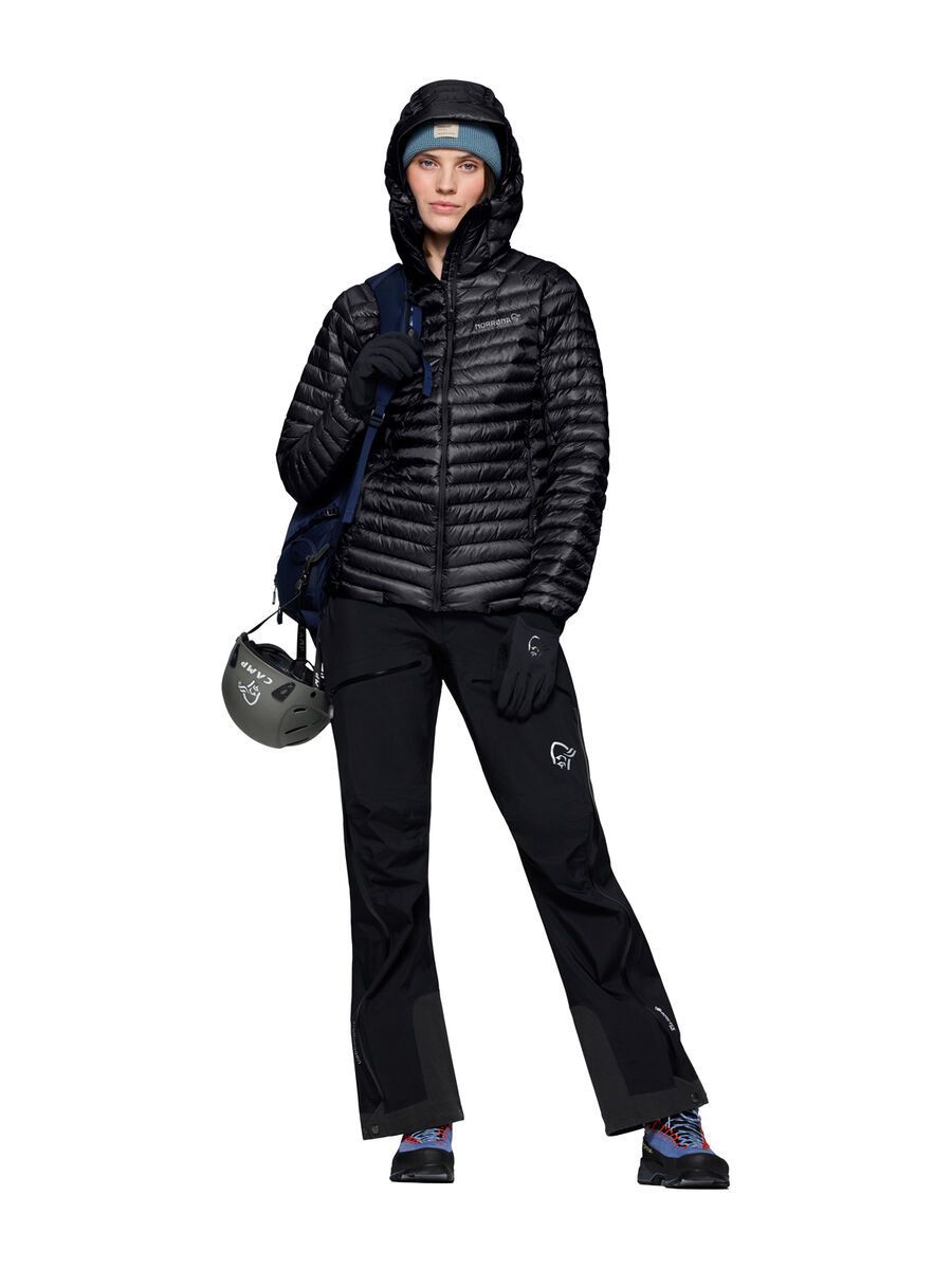 Norrona trollveggen down800 super light Hood W's, caviar black - Bild 7